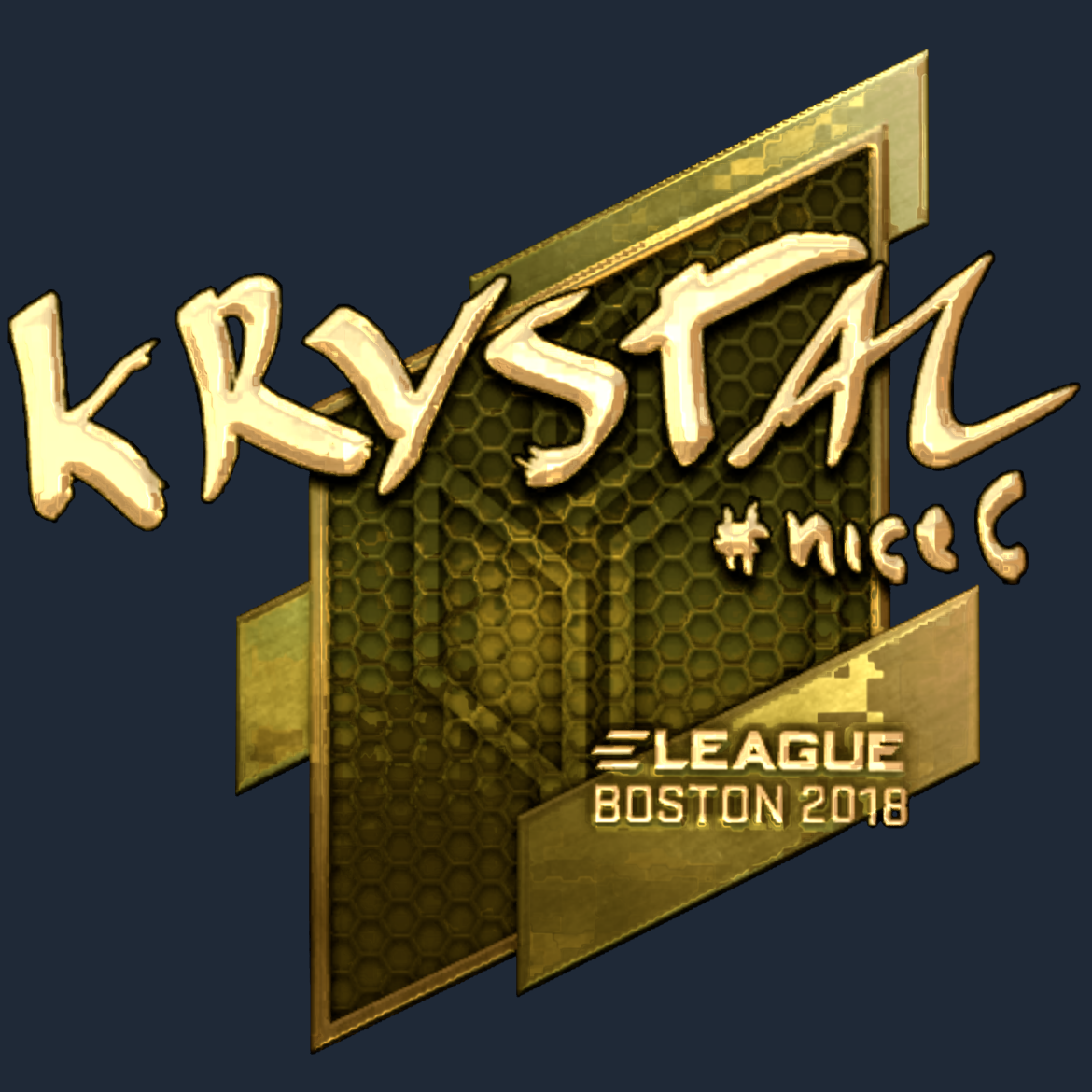 Sticker | kRYSTAL (Gold) | Boston 2018 Screenshot