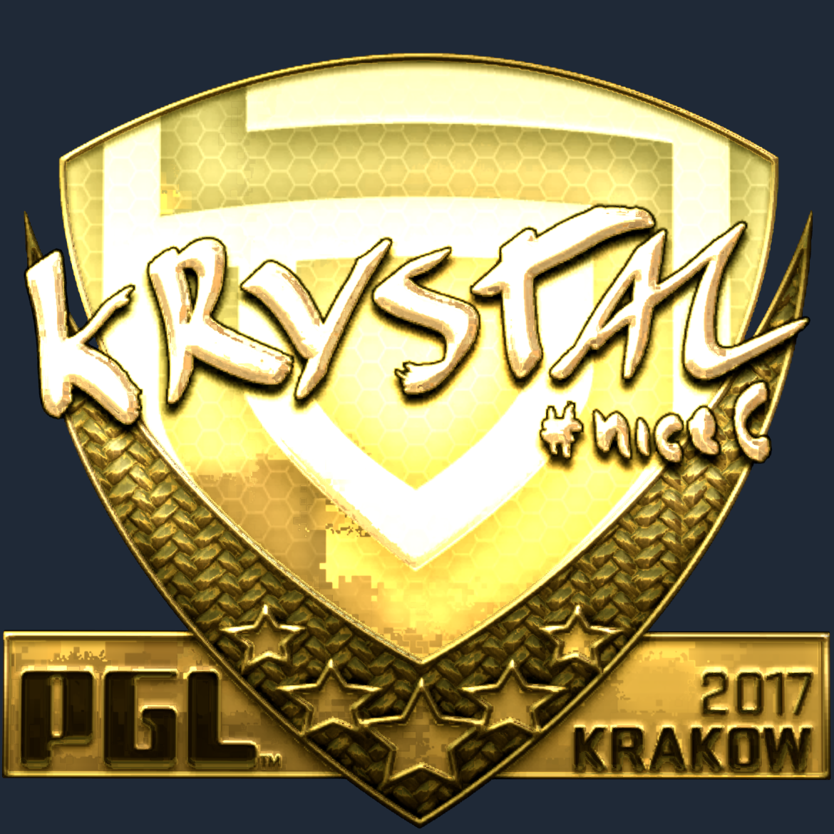 Sticker | kRYSTAL (Gold) | Krakow 2017 Screenshot