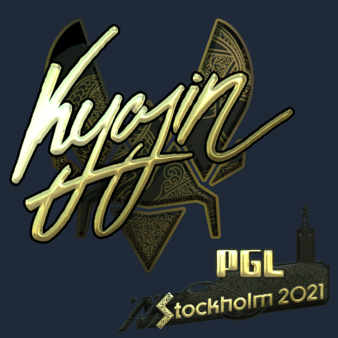 Sticker | Kyojin (Gold) | Stockholm 2021 Screenshot