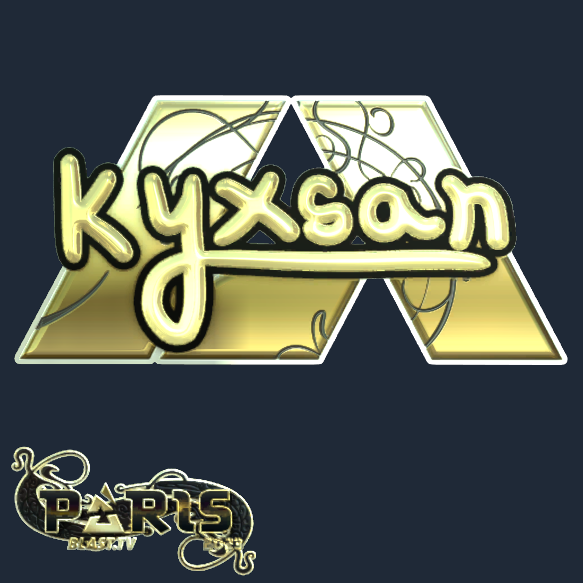 Sticker | kyxsan (Gold) | Paris 2023 Screenshot