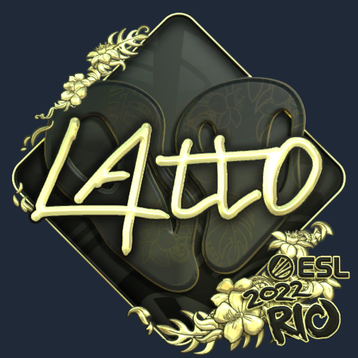 Sticker | latto (Gold) | Rio 2022 Screenshot