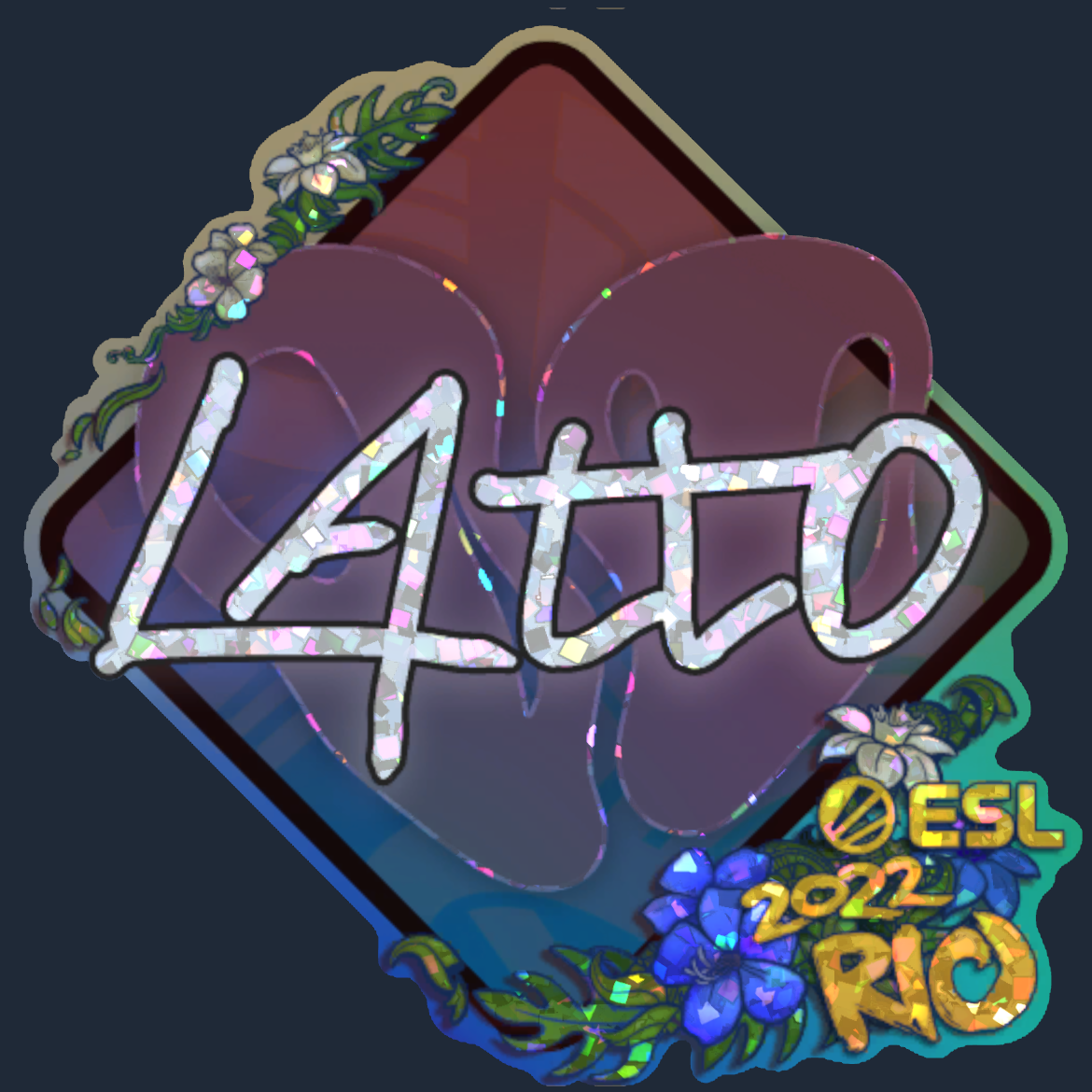 Sticker | latto (Glitter) | Rio 2022 Screenshot