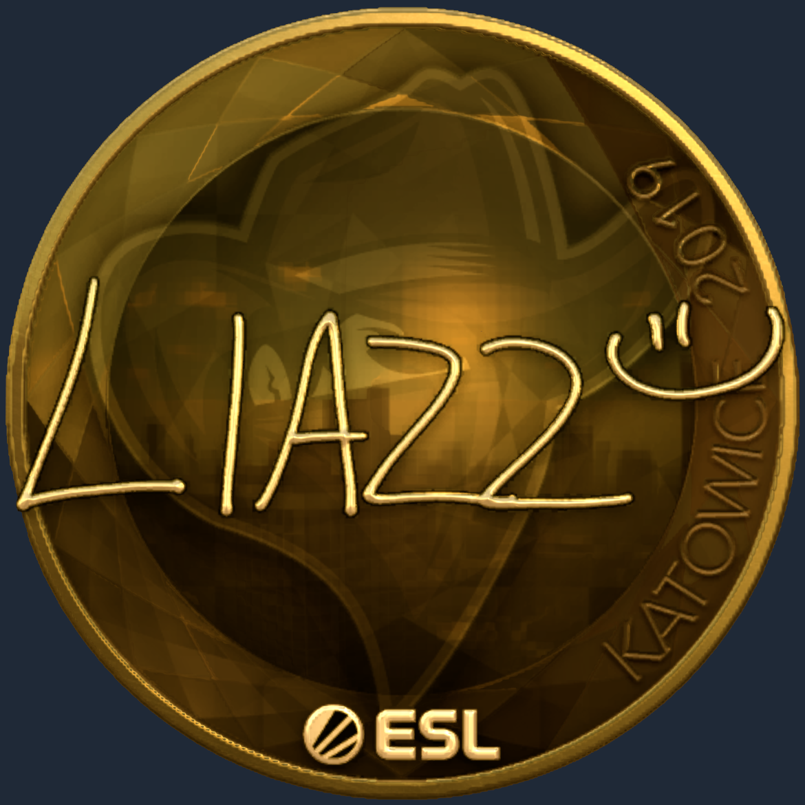 Sticker | Liazz (Gold) | Katowice 2019 Screenshot