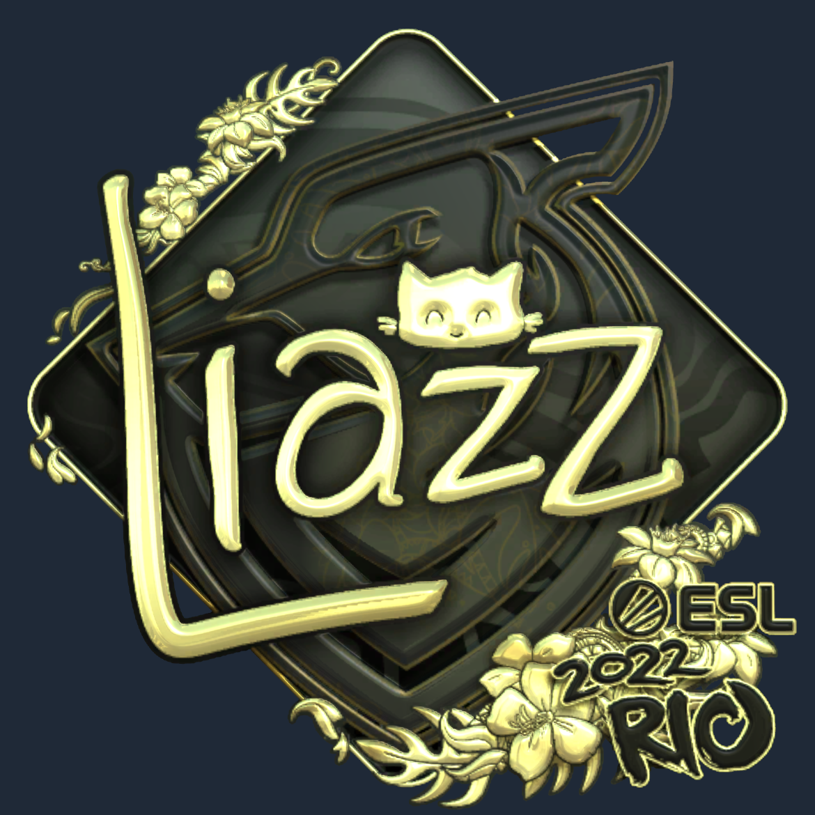 Sticker | Liazz (Gold) | Rio 2022 Screenshot