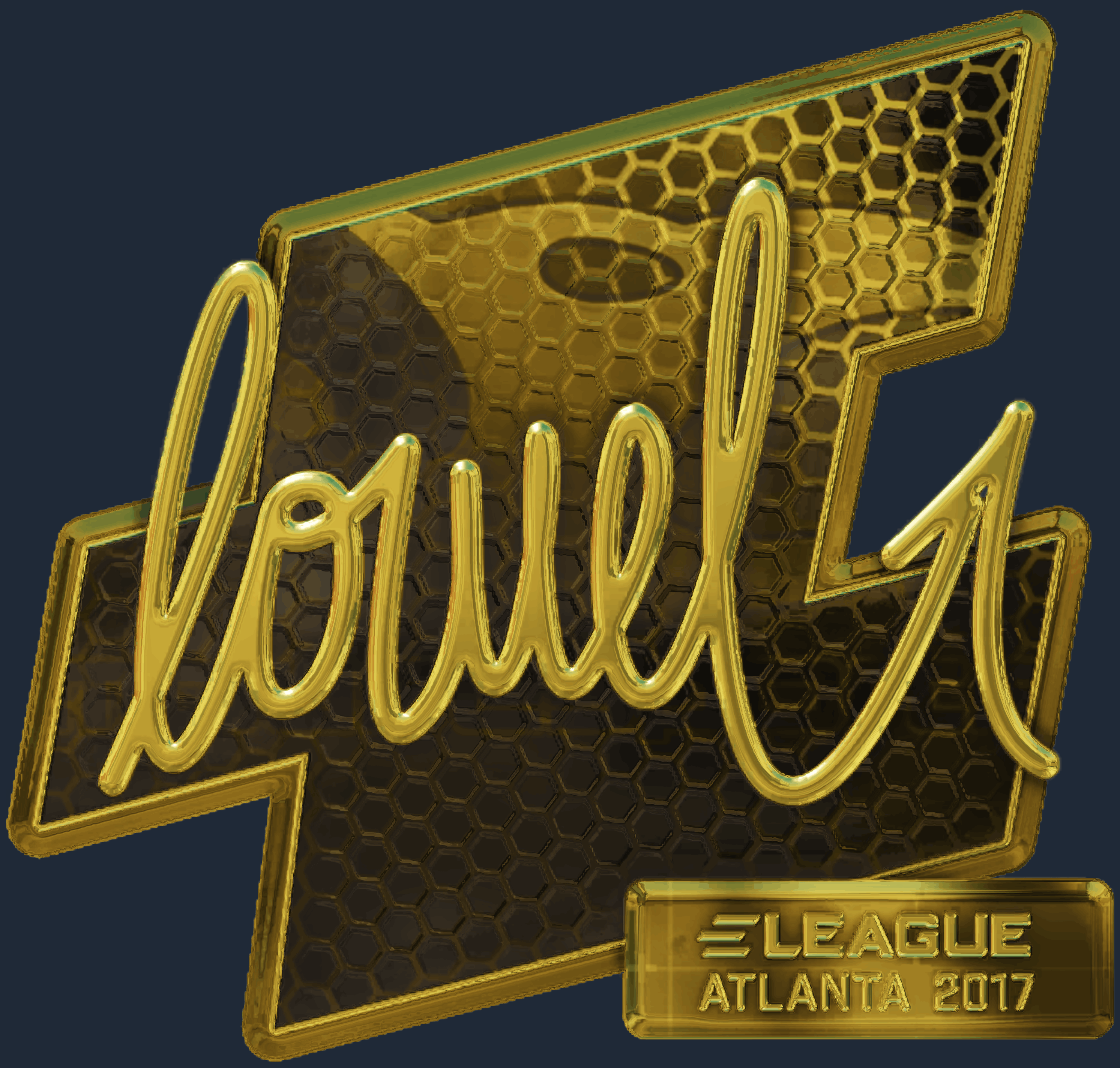 Sticker | loWel (Gold) | Atlanta 2017 Screenshot