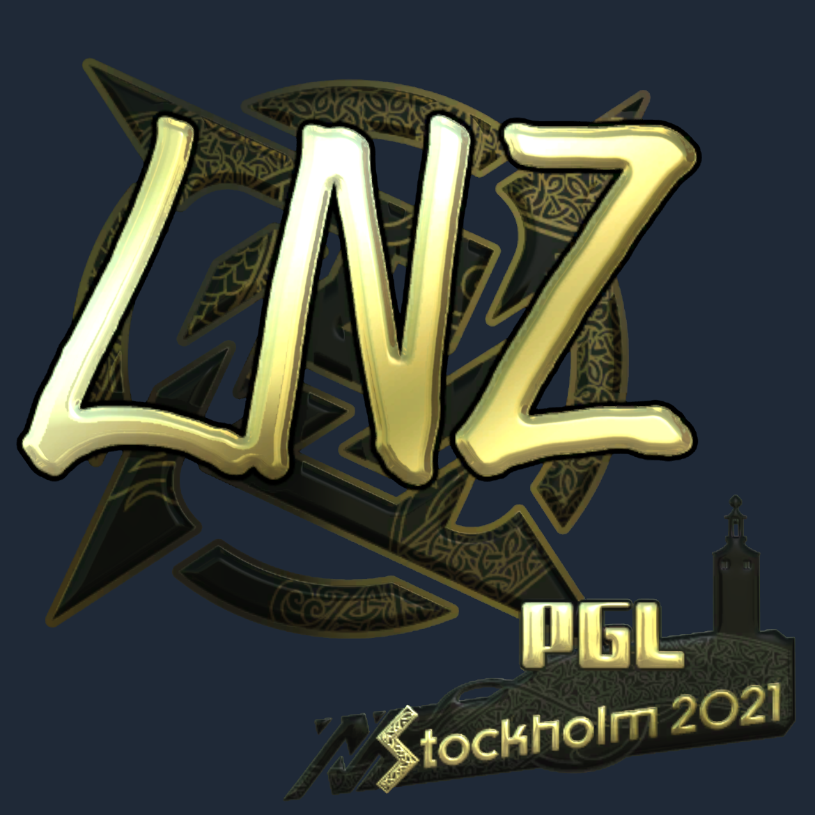 Sticker | LNZ (Gold) | Stockholm 2021 Screenshot