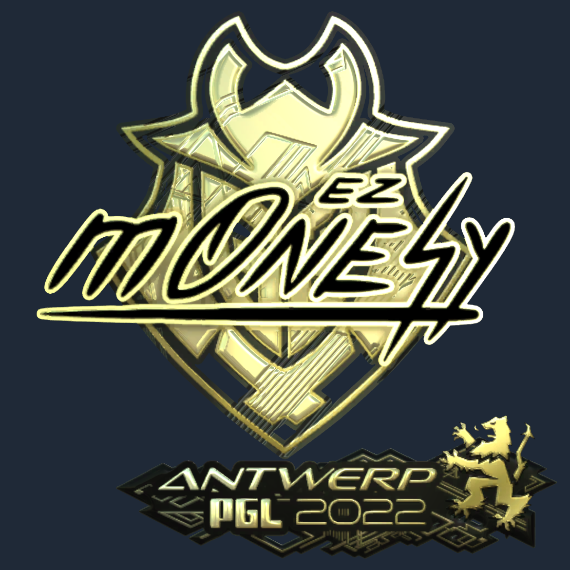 Sticker | m0NESY (Gold) | Antwerp 2022 Screenshot