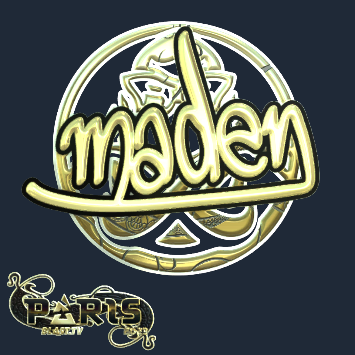 Sticker | maden (Gold) | Paris 2023 Screenshot