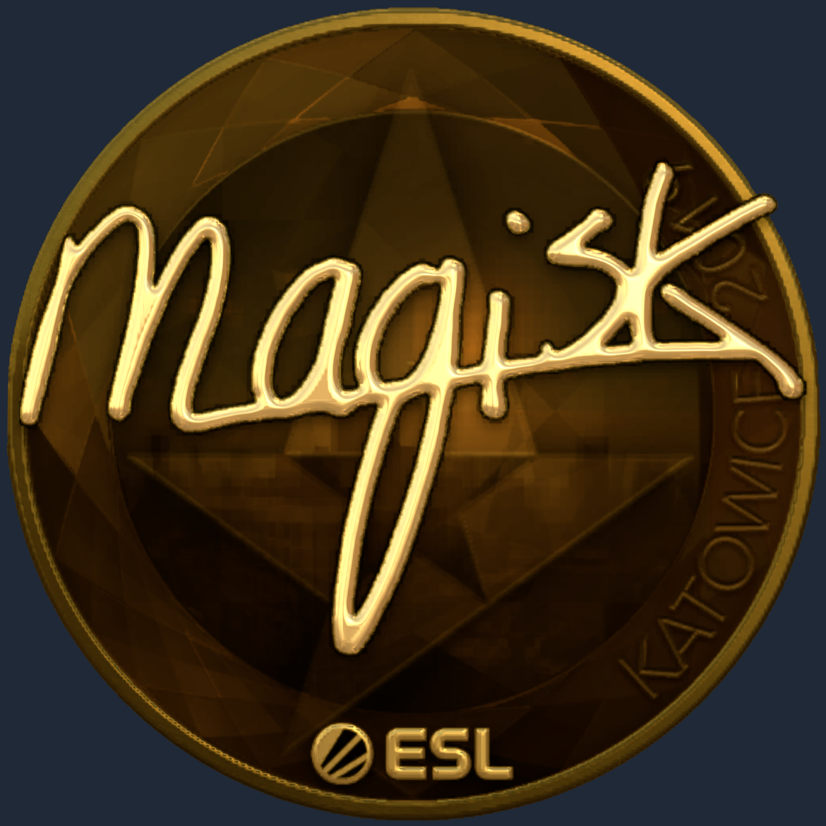 Sticker | Magisk (Gold) | Katowice 2019 Screenshot