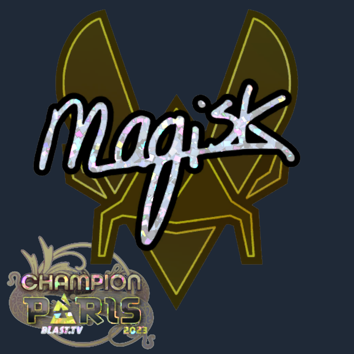 Sticker | Magisk (Glitter, Champion) | Paris 2023 Screenshot