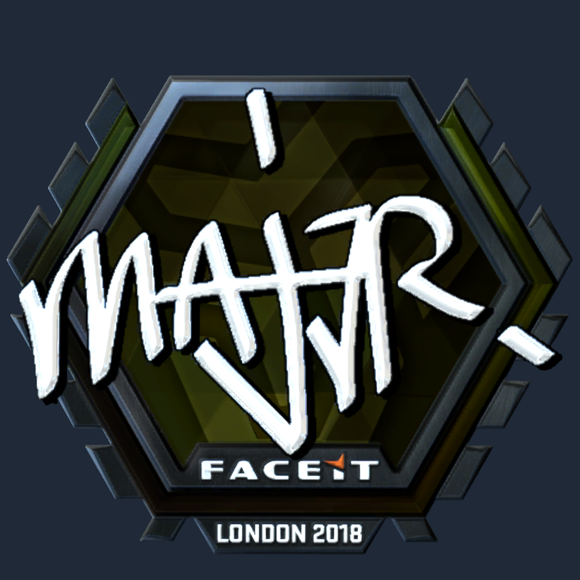 Sticker | MAJ3R (Foil) | London 2018 Screenshot