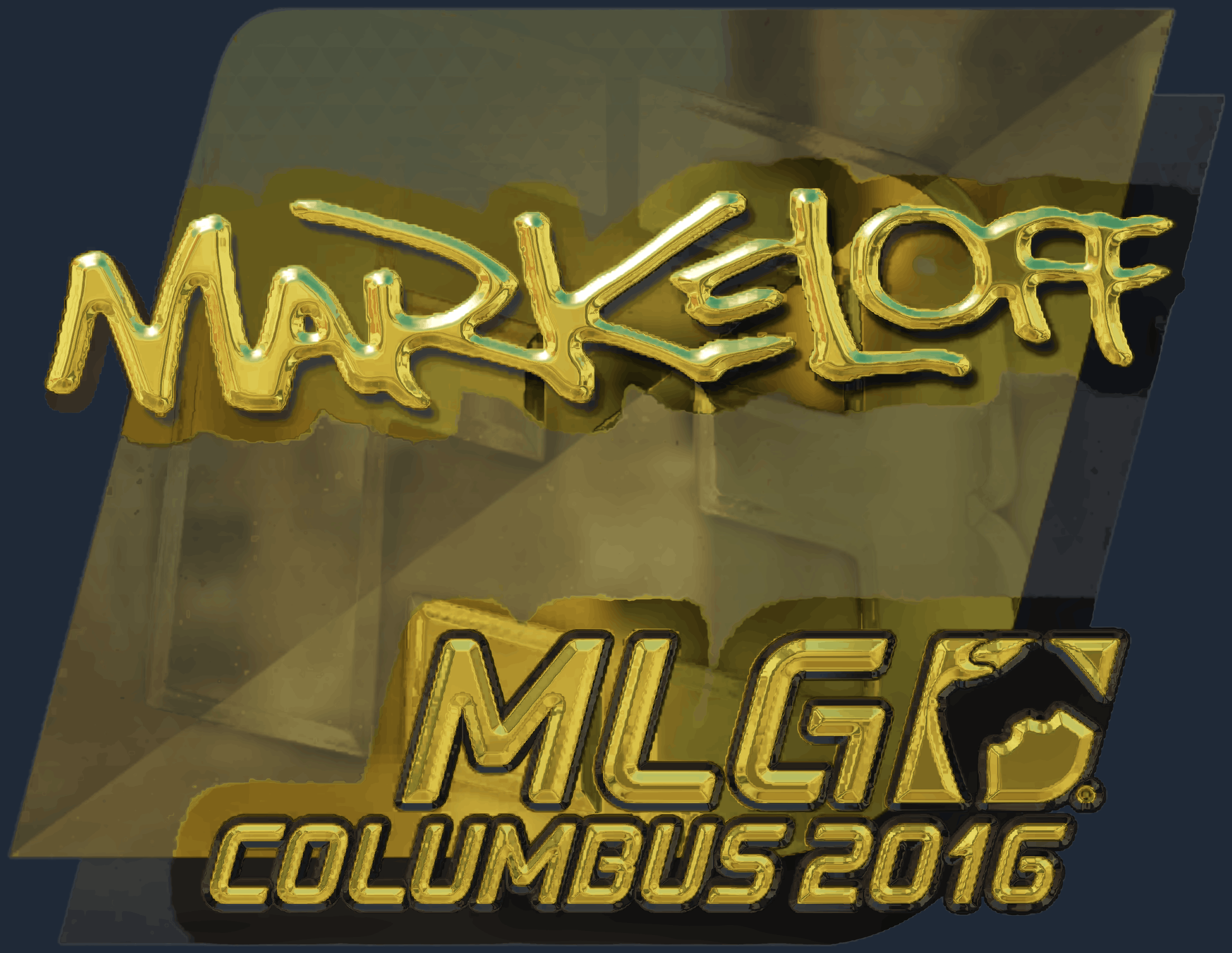 Sticker | markeloff (Gold) | MLG Columbus 2016 Screenshot