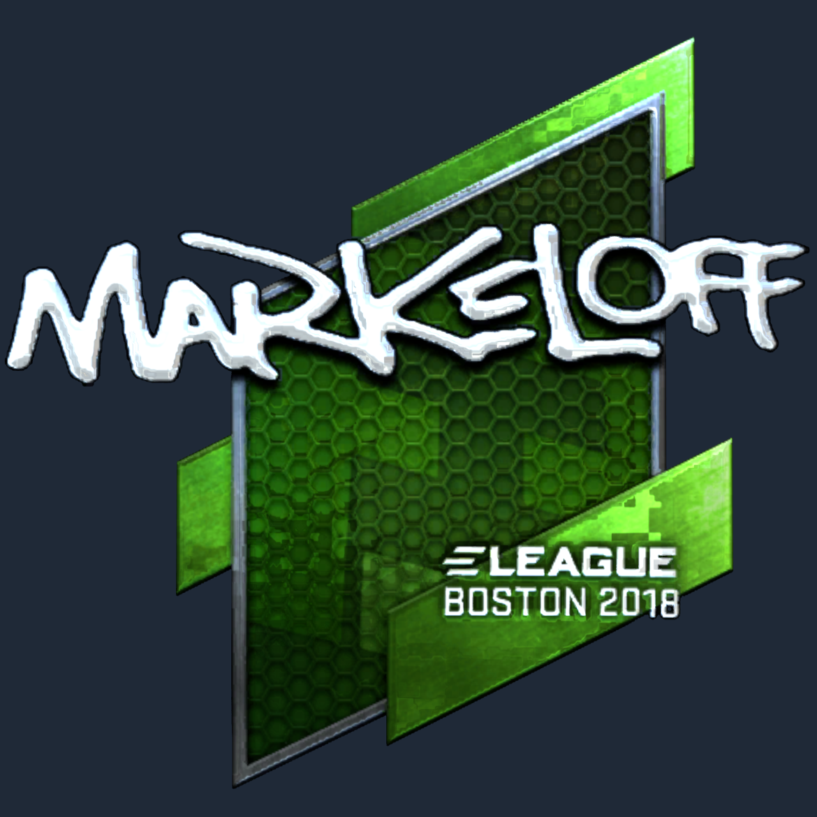 Sticker | markeloff (Foil) | Boston 2018 Screenshot