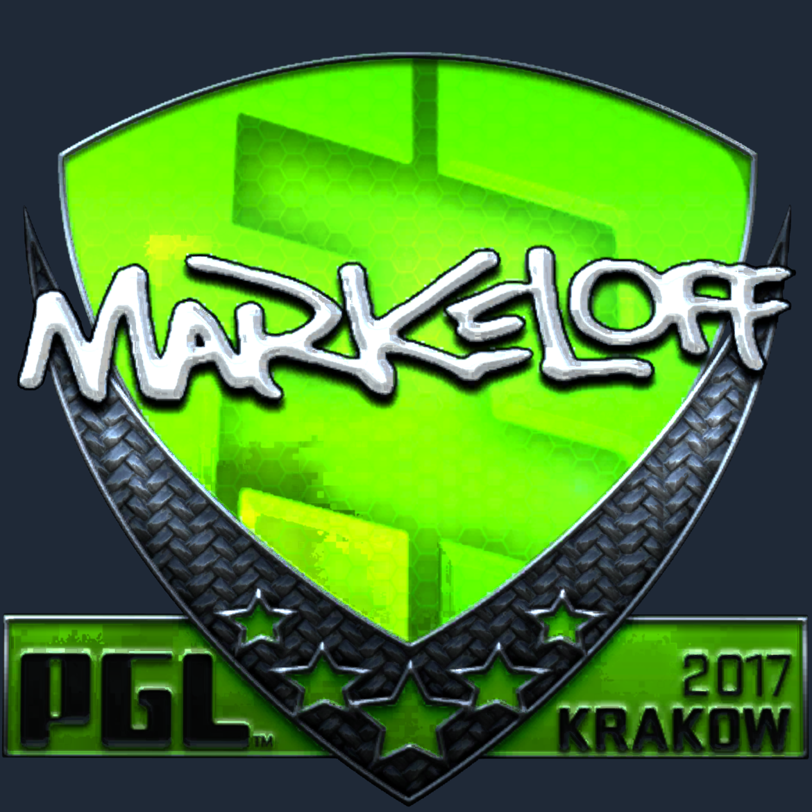 Sticker | markeloff (Foil) | Krakow 2017 Screenshot