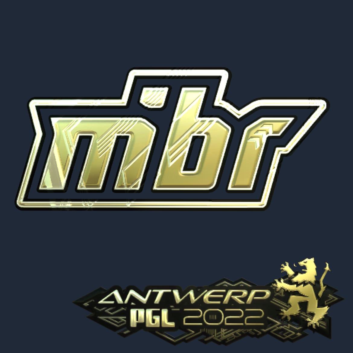 Sticker | MIBR (Gold) | Antwerp 2022 Screenshot