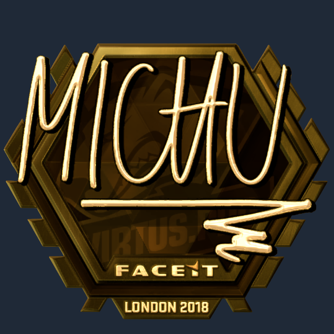 Sticker | MICHU (Gold) | London 2018 Screenshot