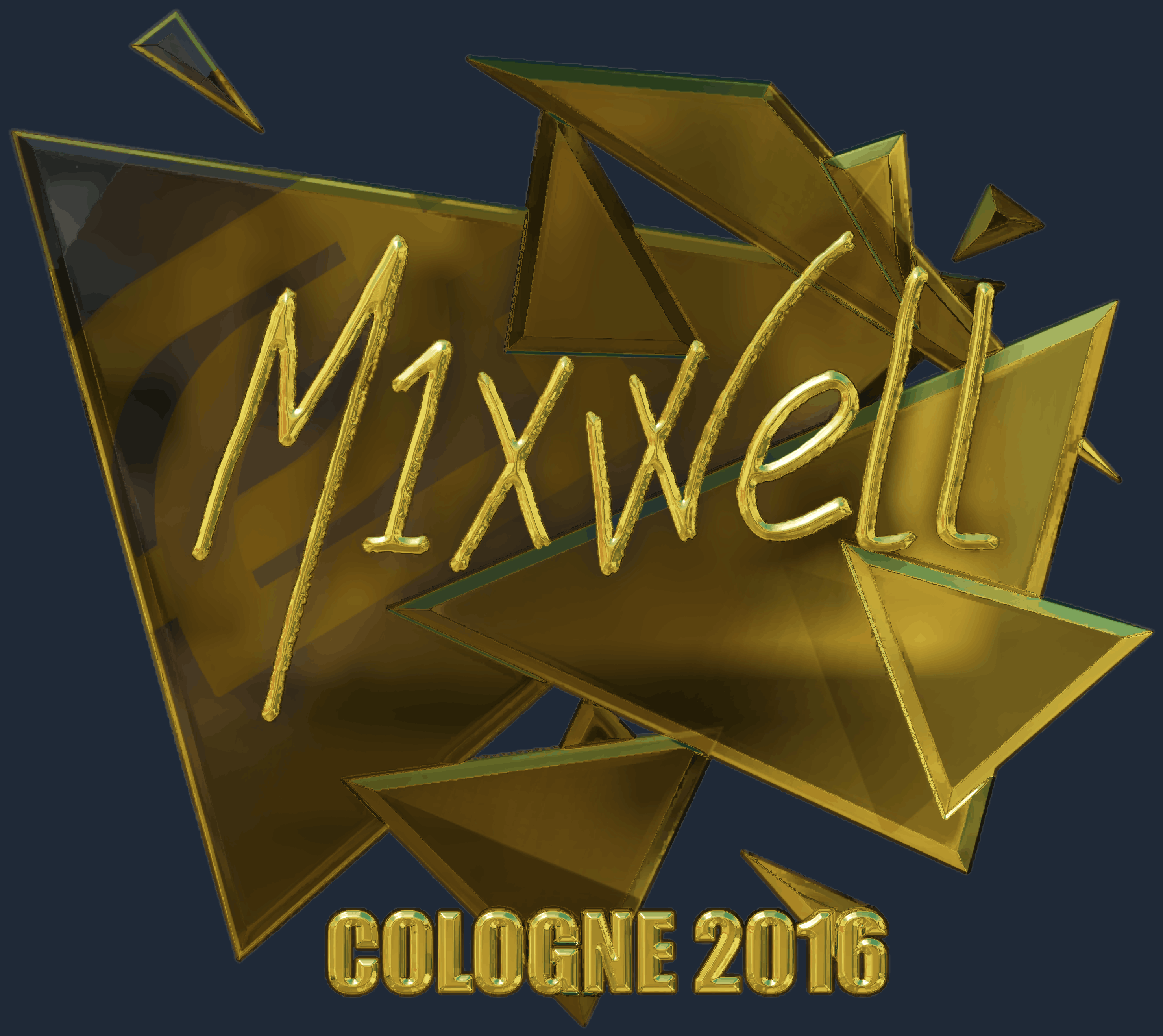 Sticker | mixwell (Gold) | Cologne 2016 Screenshot