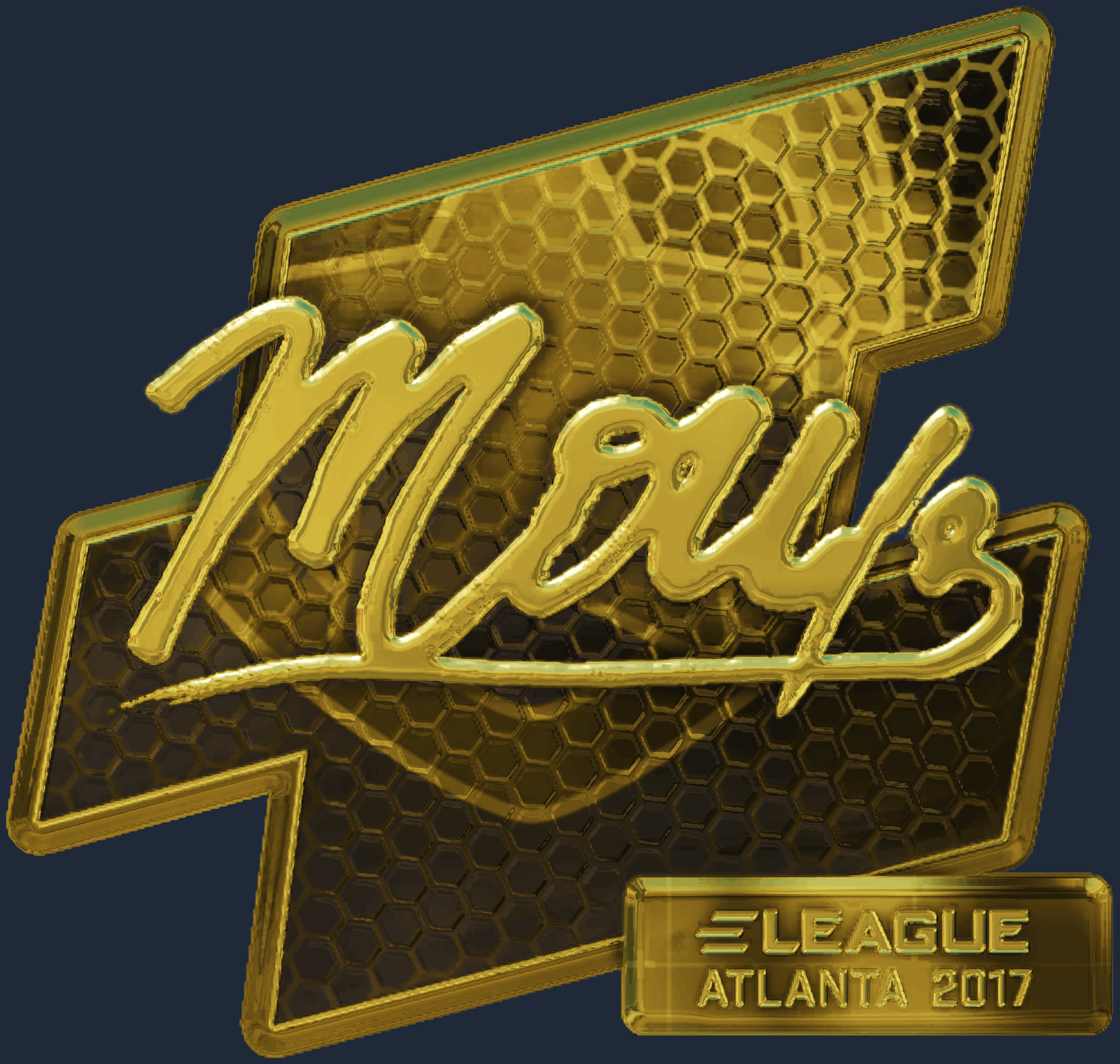 Sticker | mou (Gold) | Atlanta 2017 Screenshot