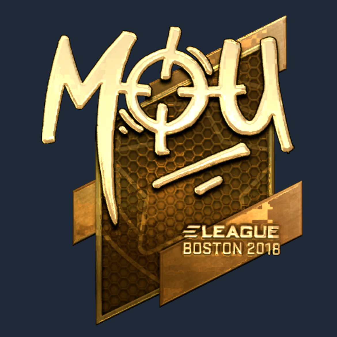 Sticker | mou (Gold) | Boston 2018 Screenshot
