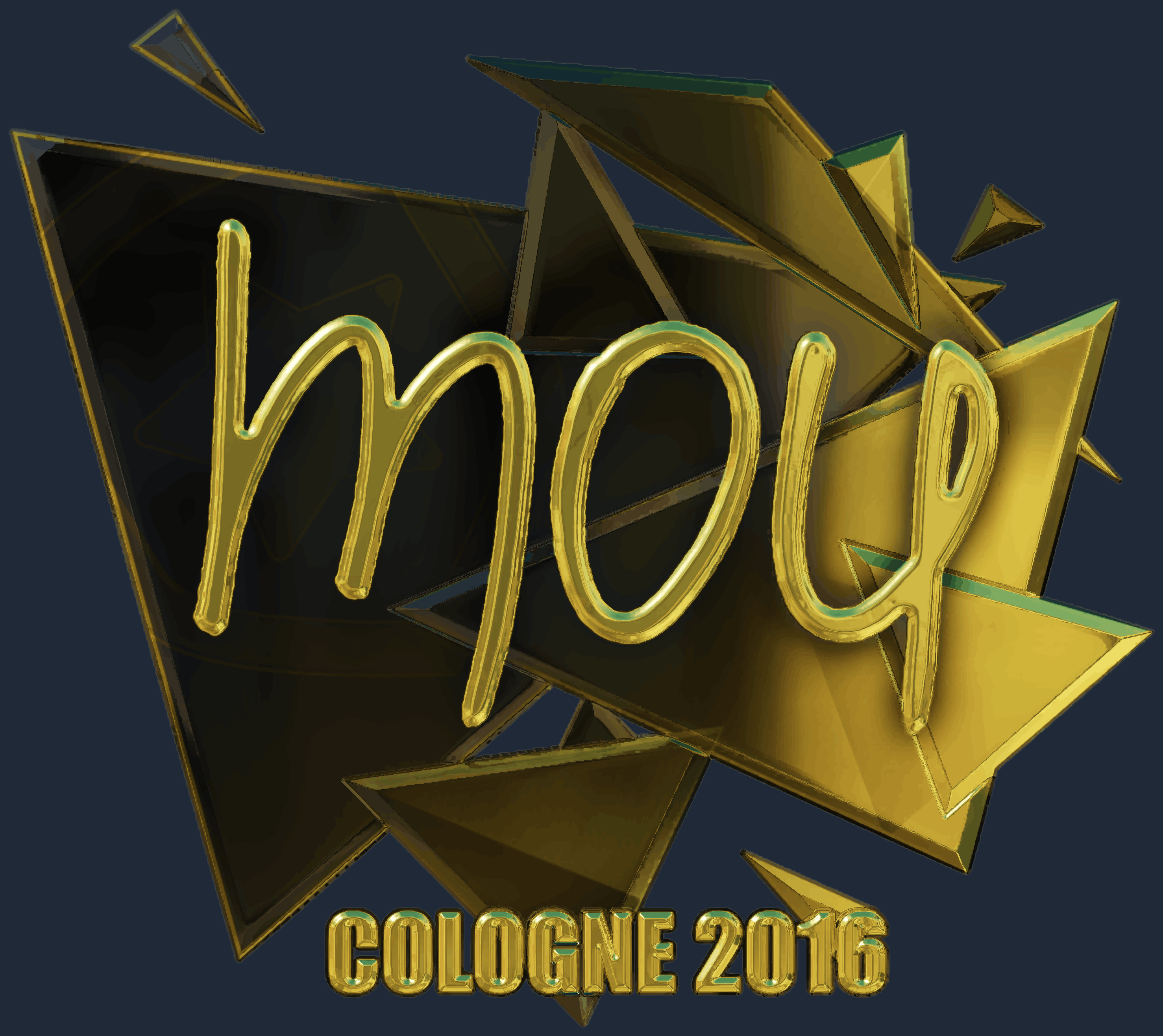 Sticker | mou (Gold) | Cologne 2016 Screenshot