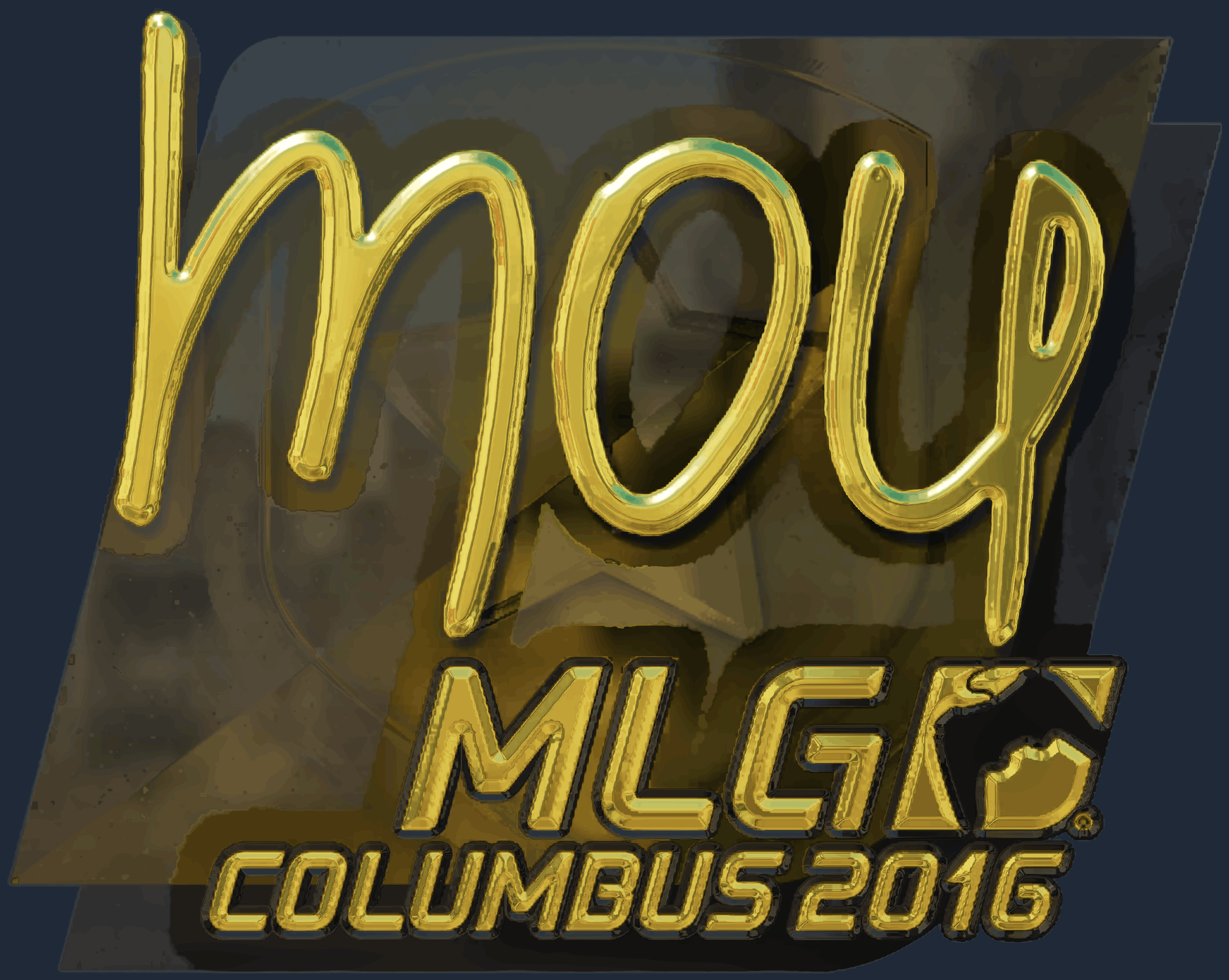 Sticker | mou (Gold) | MLG Columbus 2016 Screenshot