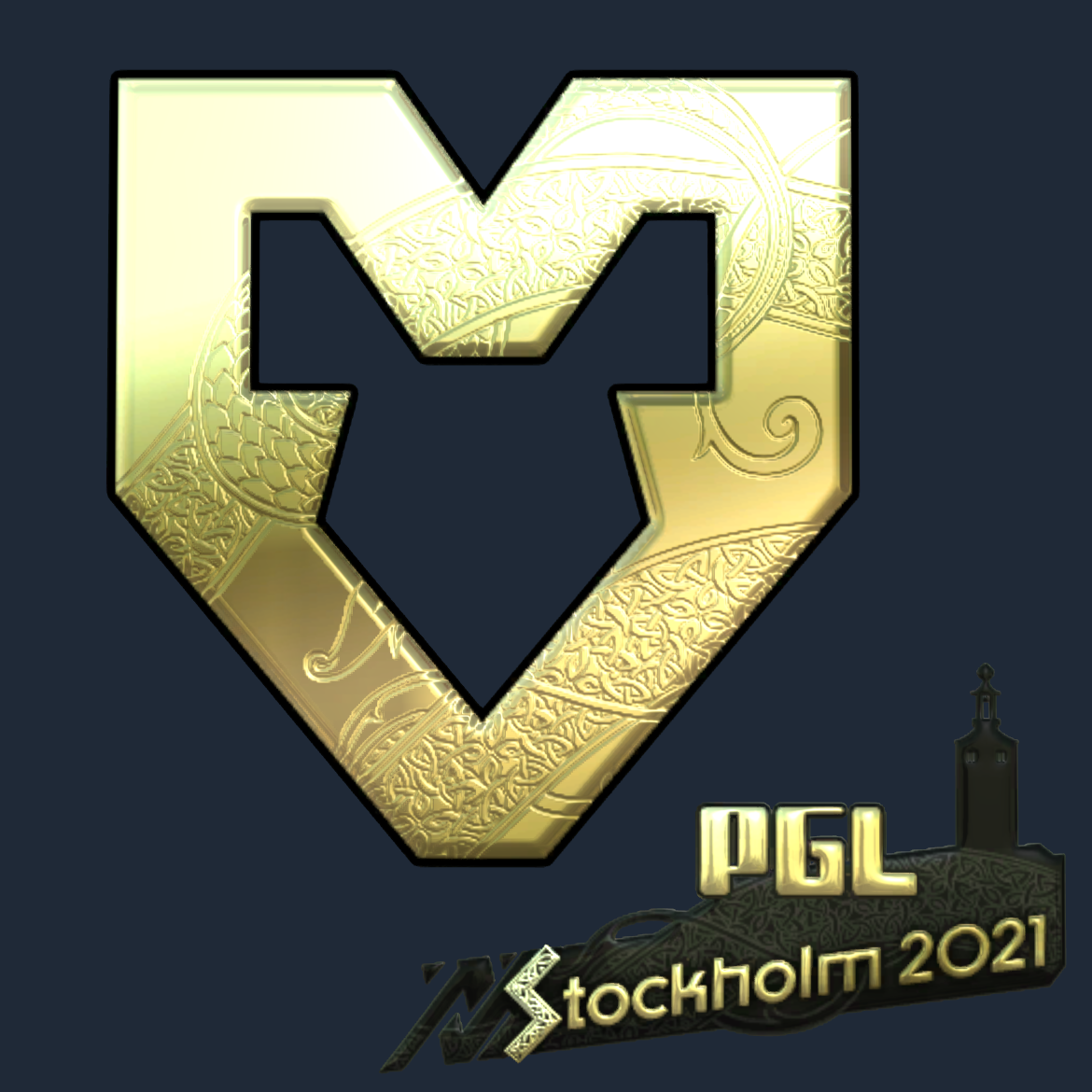 Sticker | MOUZ (Gold) | Stockholm 2021 Screenshot