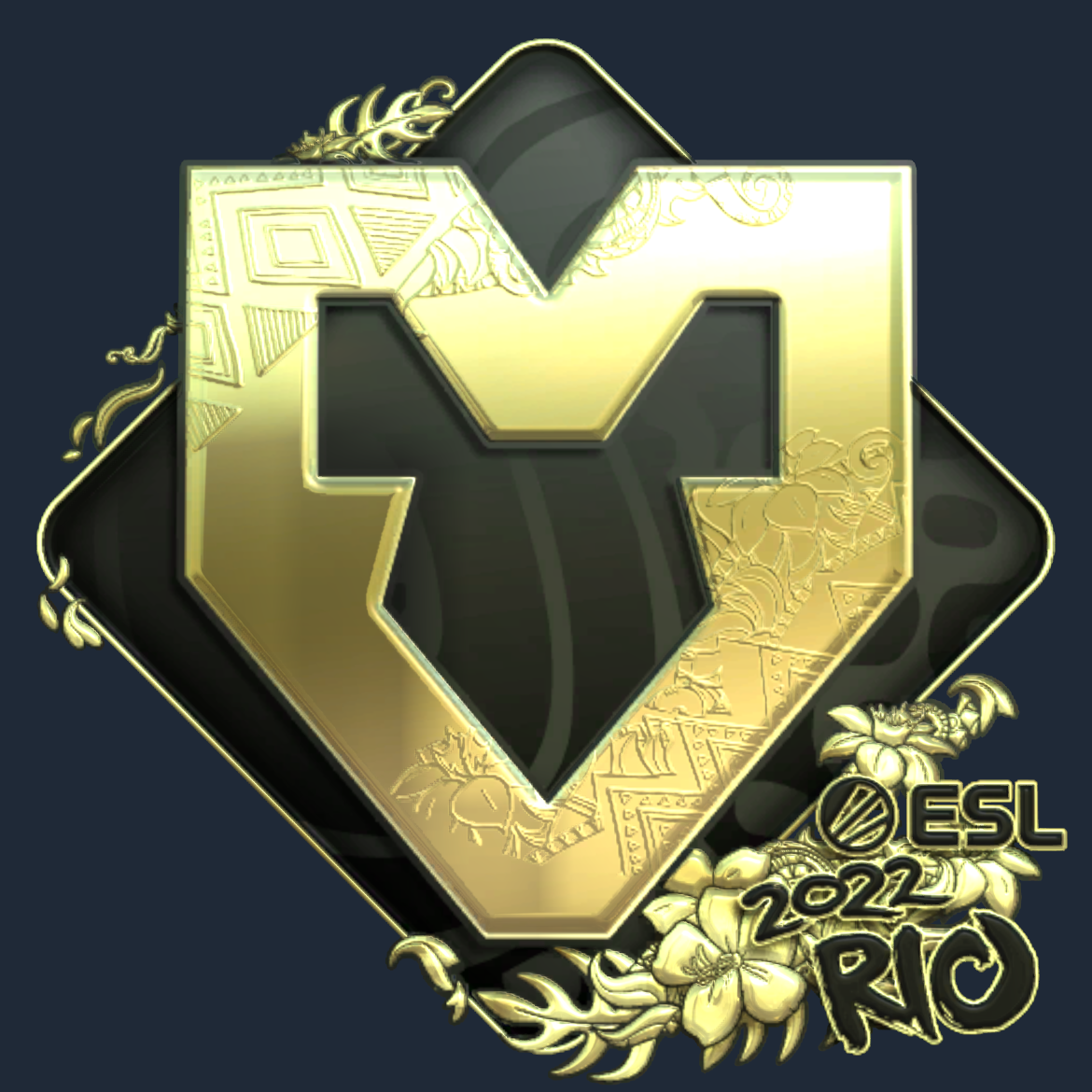 Sticker | MOUZ (Gold) | Rio 2022 Screenshot
