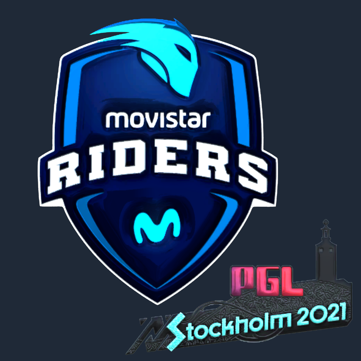 Sticker | Movistar Riders (Foil) | Stockholm 2021 Screenshot