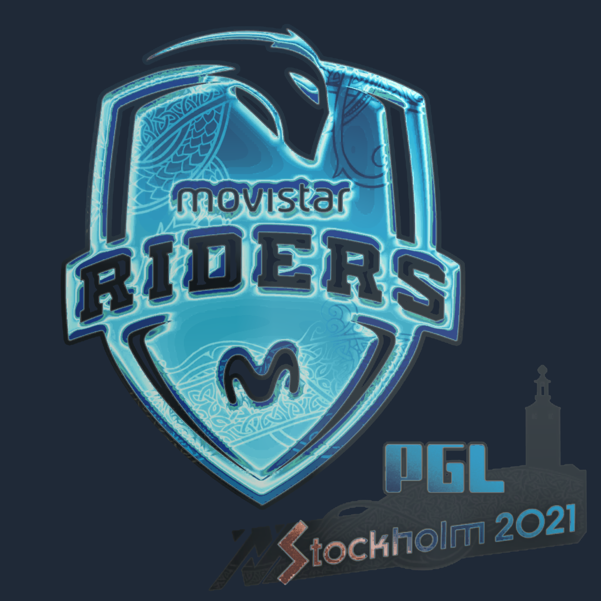 Sticker | Movistar Riders (Holo) | Stockholm 2021 Screenshot