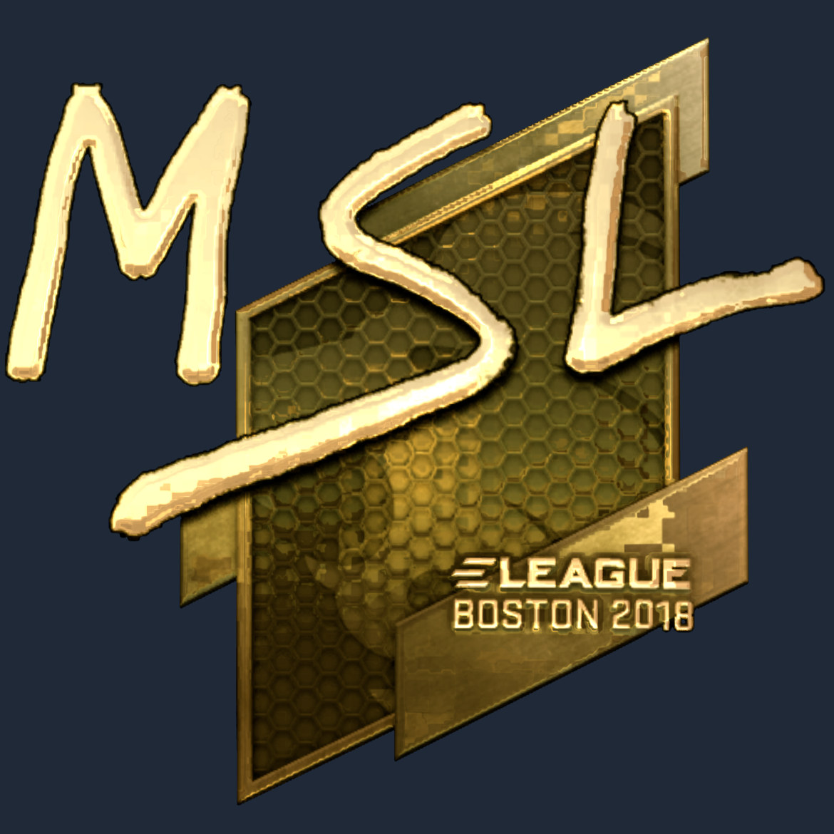 Sticker | MSL (Gold) | Boston 2018 Screenshot