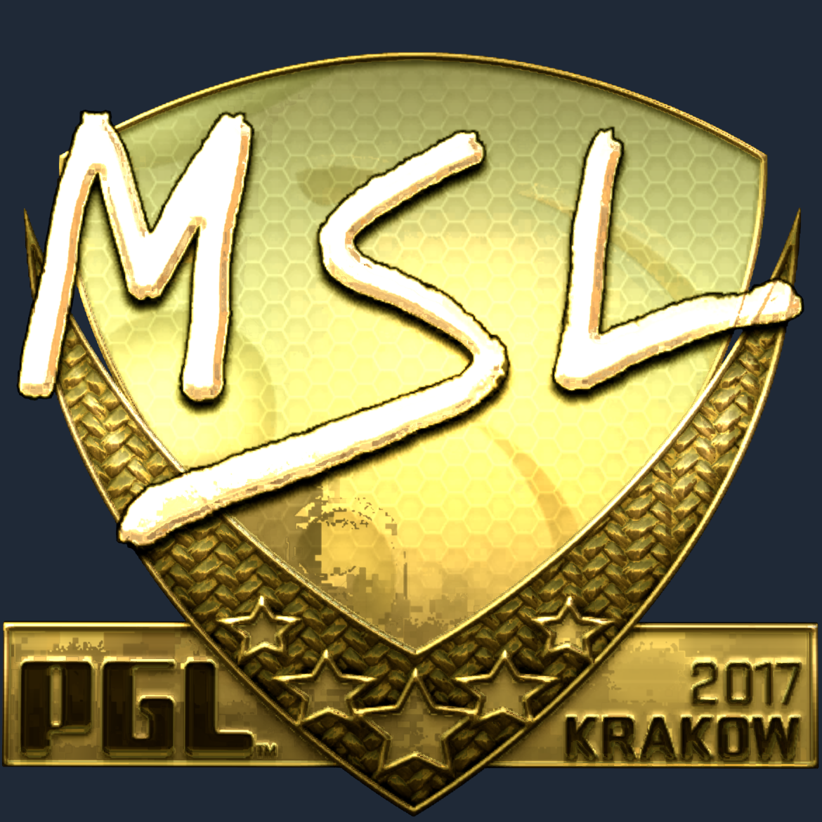 Sticker | MSL (Gold) | Krakow 2017 Screenshot