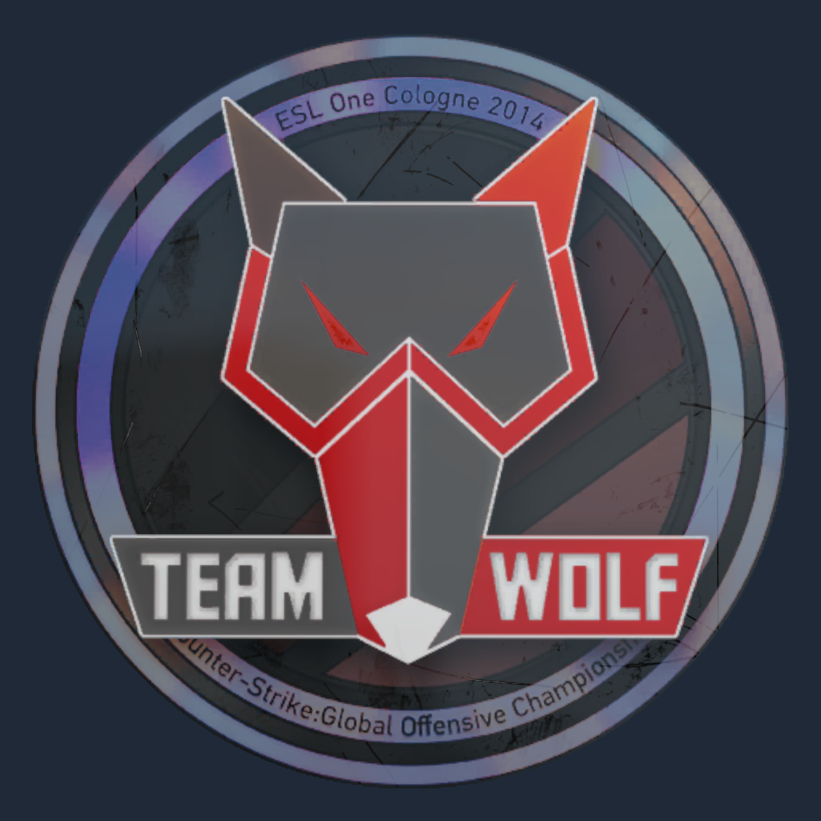 Sticker | MTS GameGod Wolf (Holo) | Cologne 2014 Screenshot