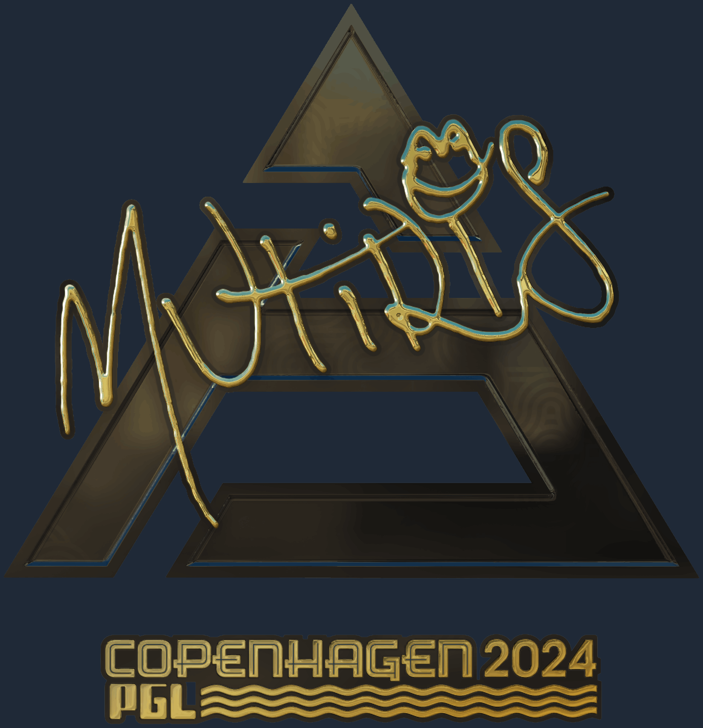 Sticker | MUTiRiS (Gold) | Copenhagen 2024 Screenshot