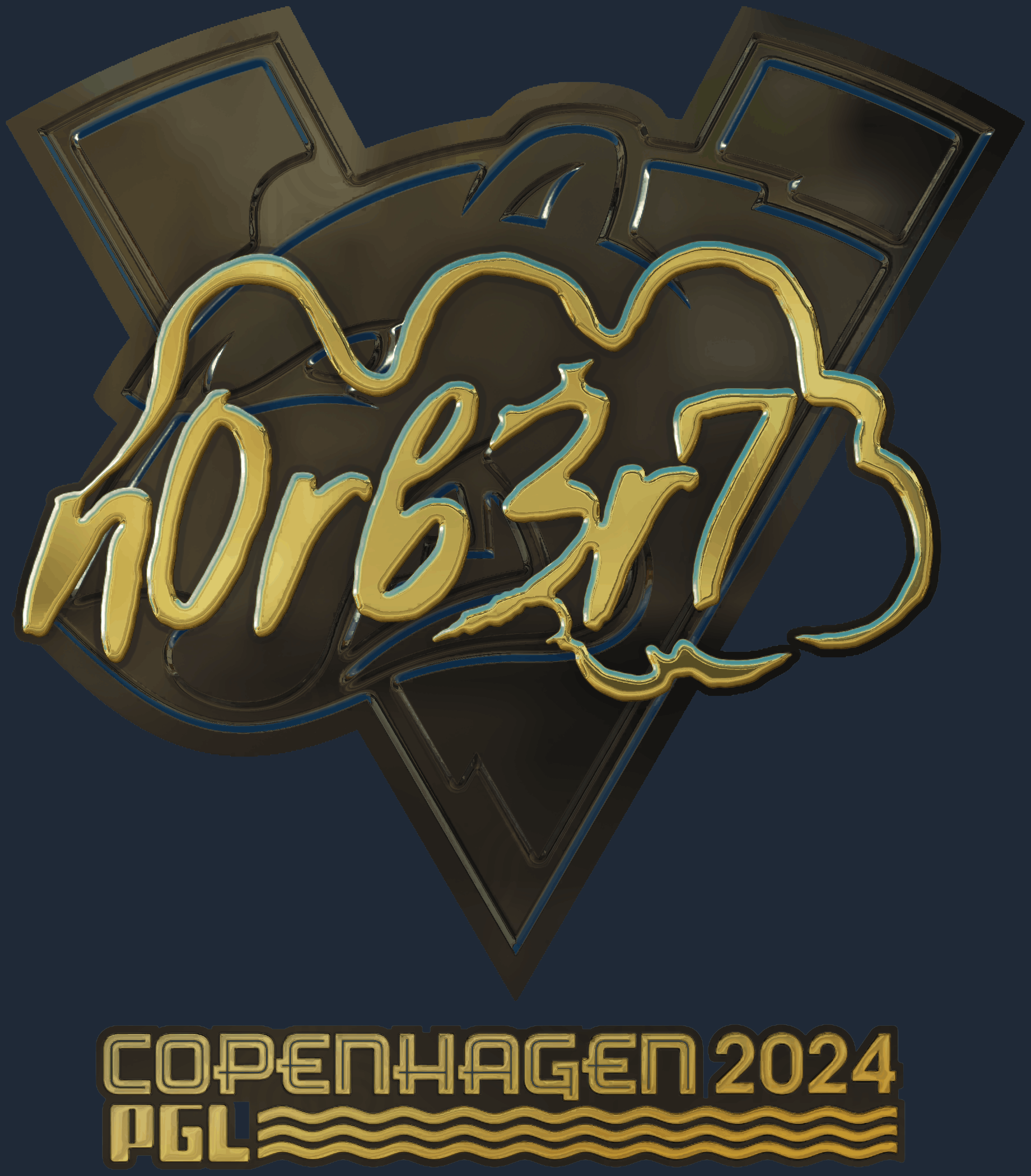 Sticker | n0rb3r7 (Gold) | Copenhagen 2024 Screenshot