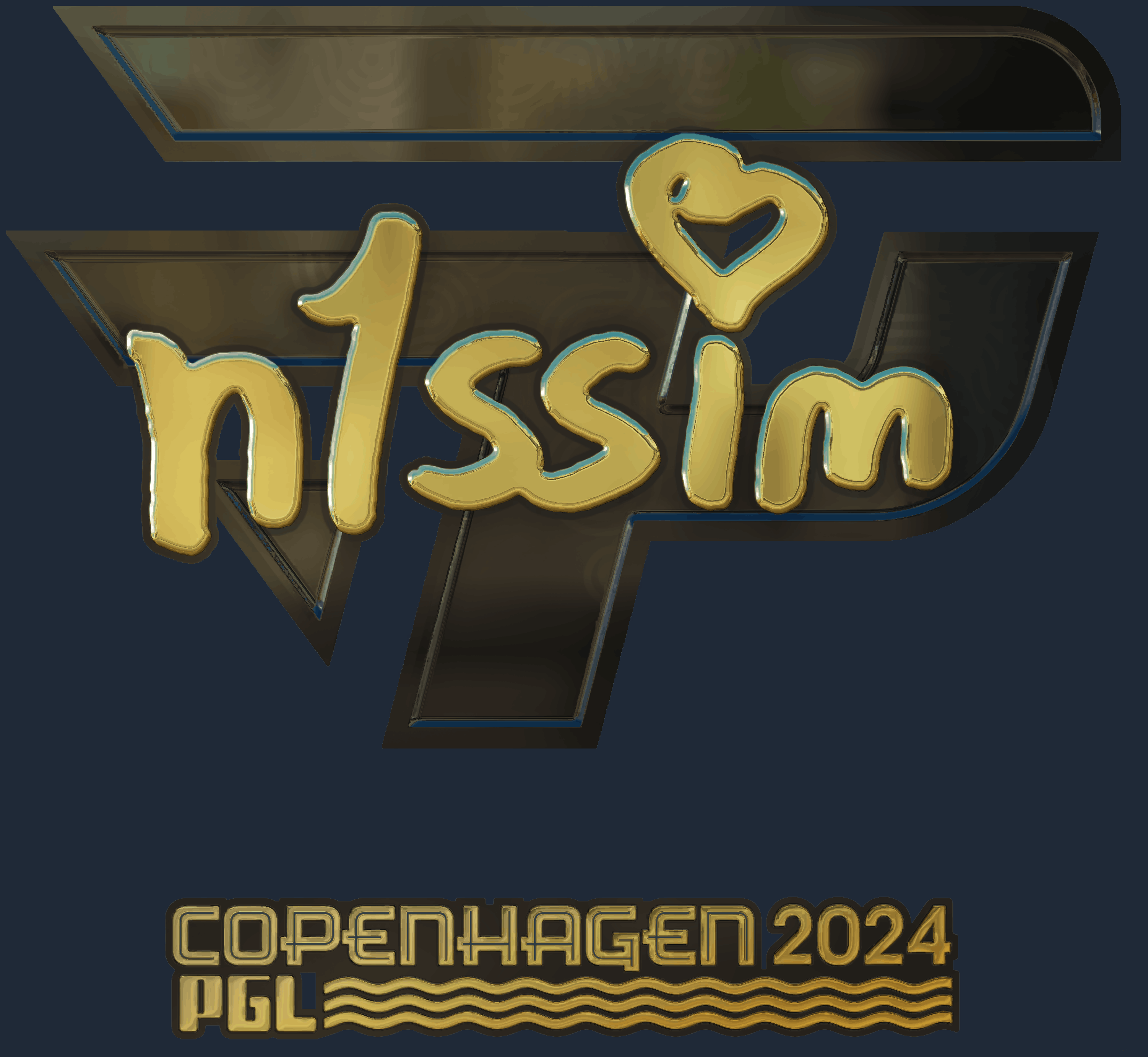 Sticker | n1ssim (Gold) | Copenhagen 2024 Screenshot