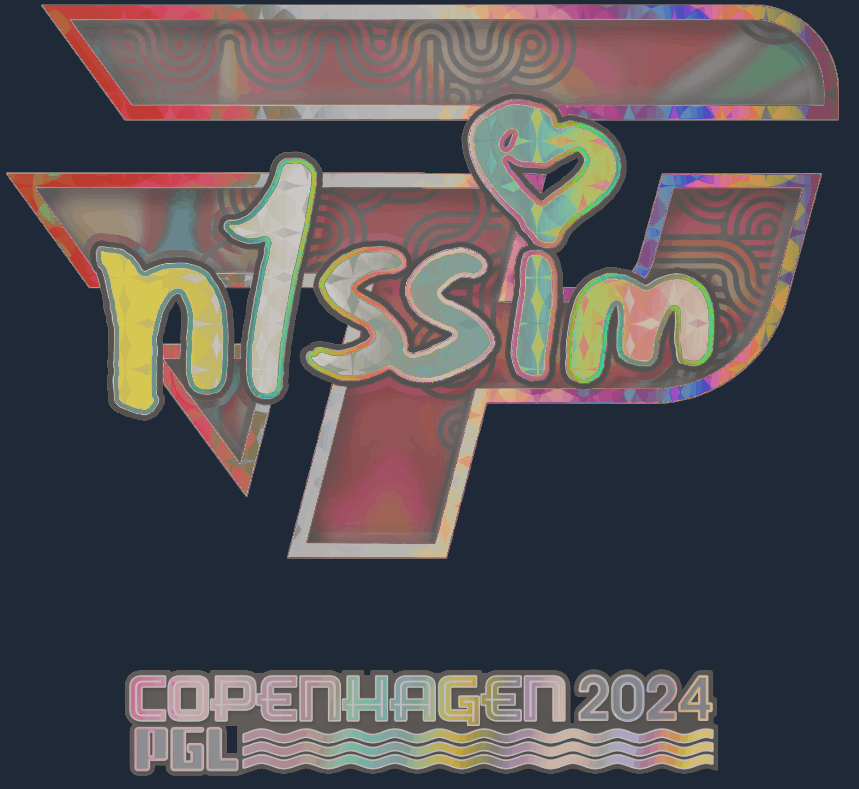 Sticker | n1ssim (Holo) | Copenhagen 2024 Screenshot