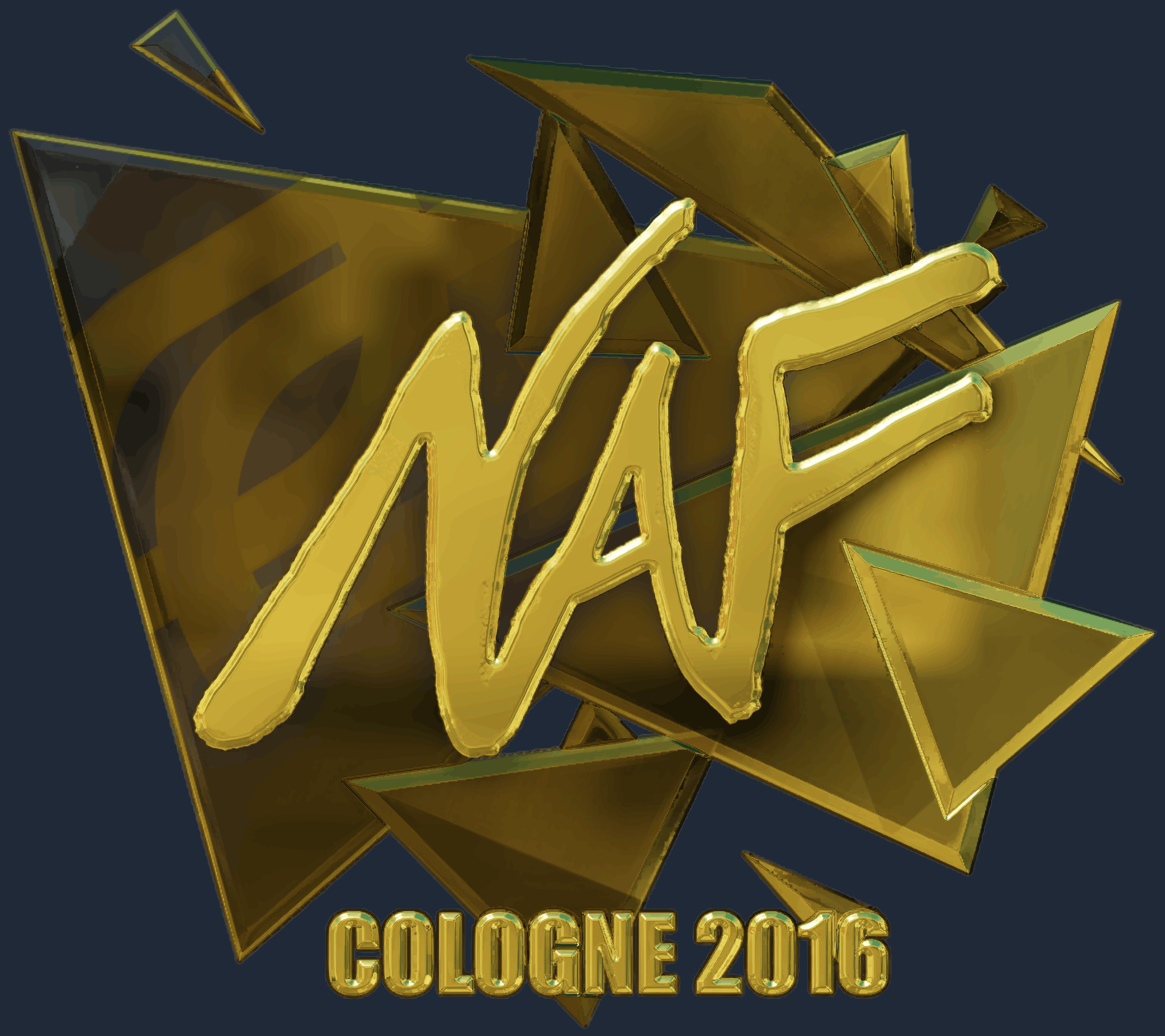 Sticker | NAF (Gold) | Cologne 2016 Screenshot
