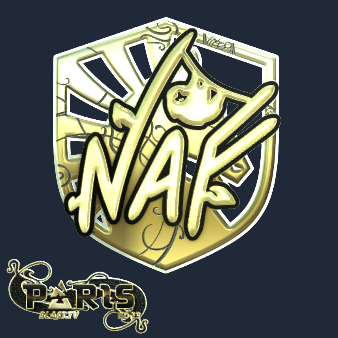 Sticker | NAF (Gold) | Paris 2023 Screenshot