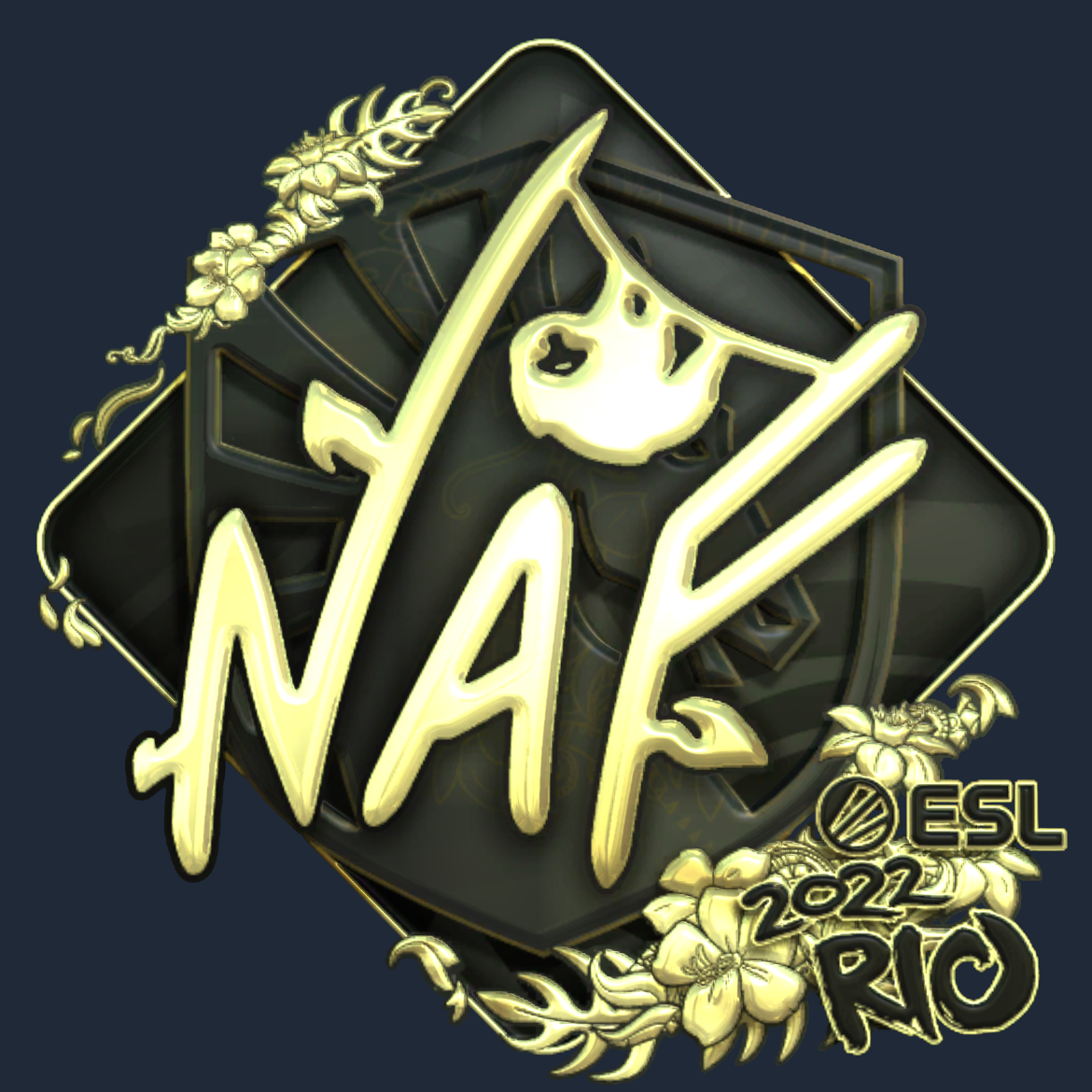 Sticker | NAF (Gold) | Rio 2022 Screenshot