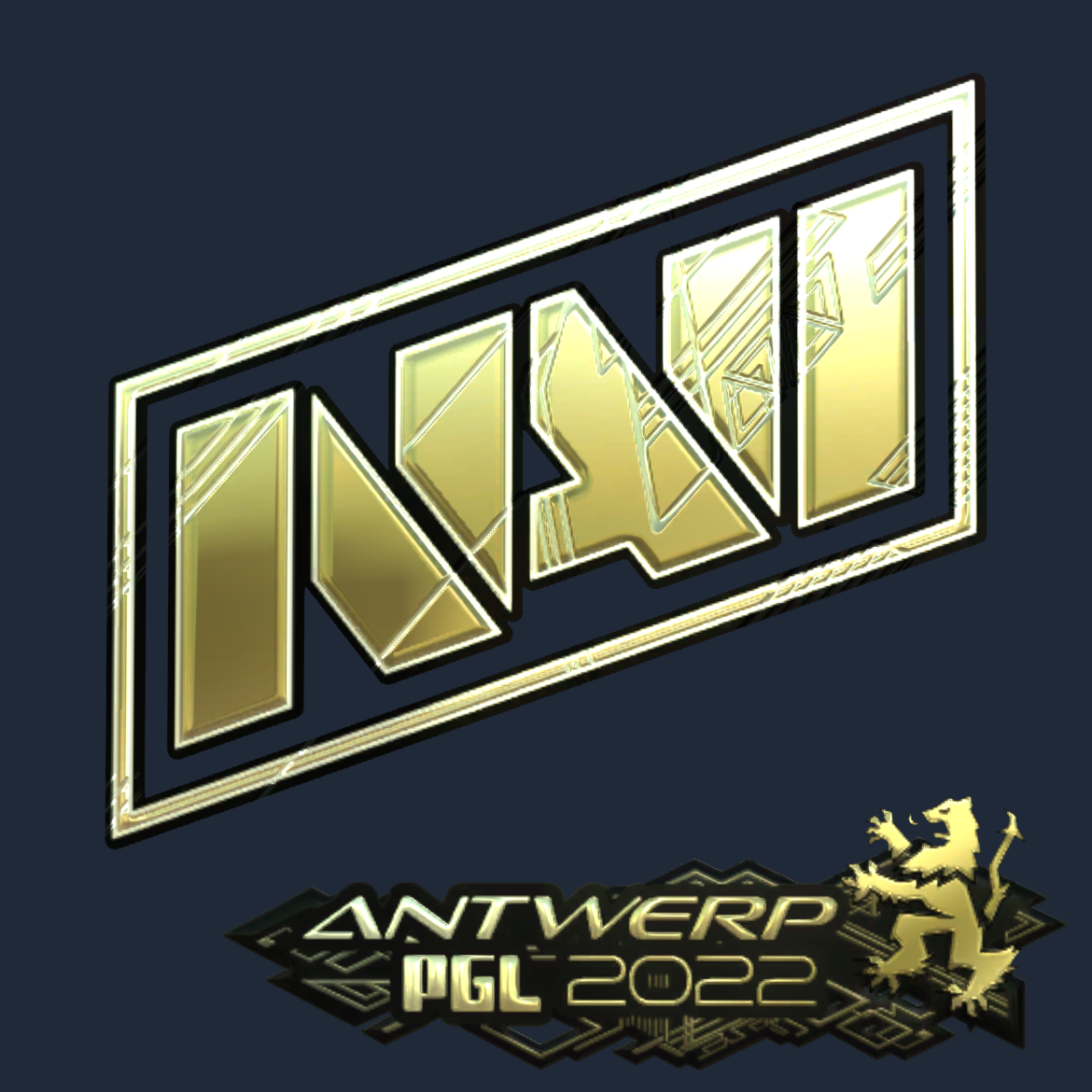 Sticker | Natus Vincere (Gold) | Antwerp 2022 Screenshot