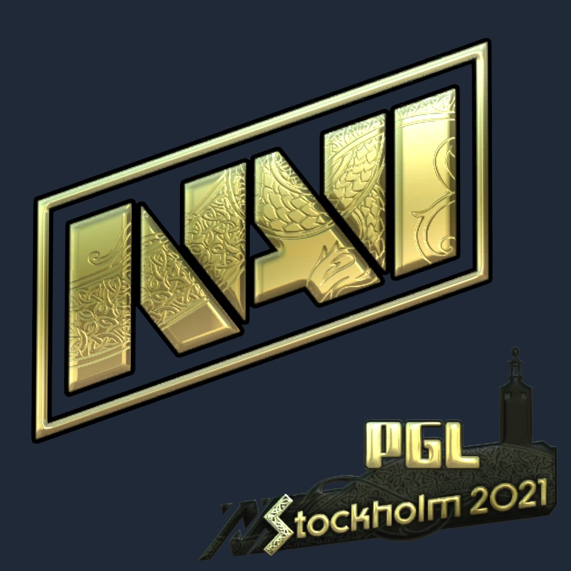 Sticker | Natus Vincere (Gold) | Stockholm 2021 Screenshot