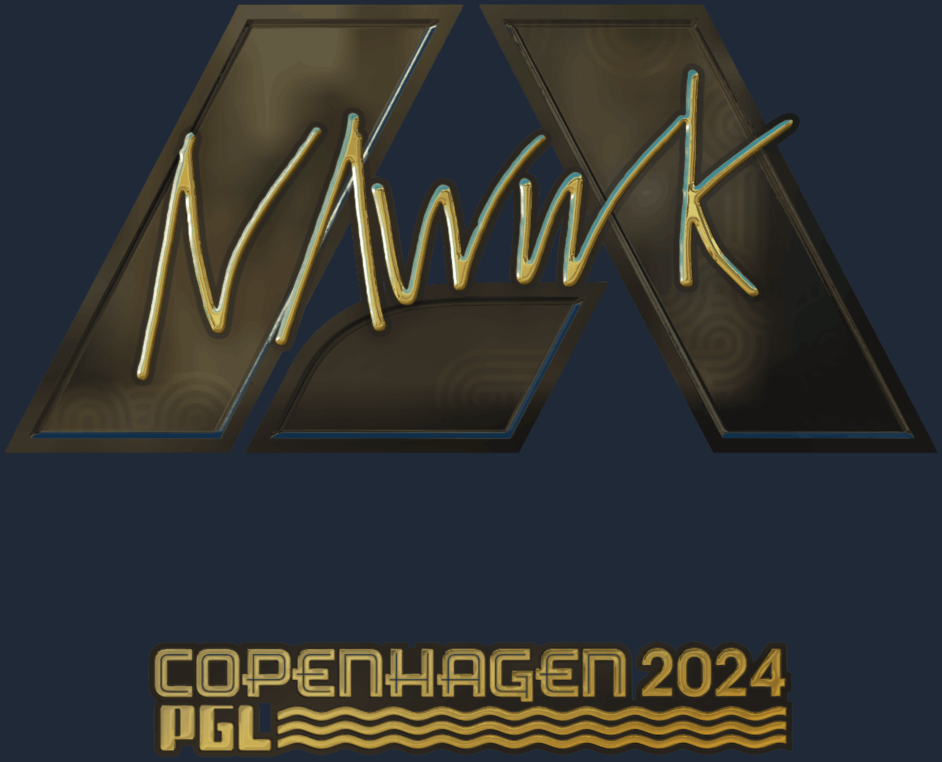 Sticker | nawwk (Gold) | Copenhagen 2024 Screenshot