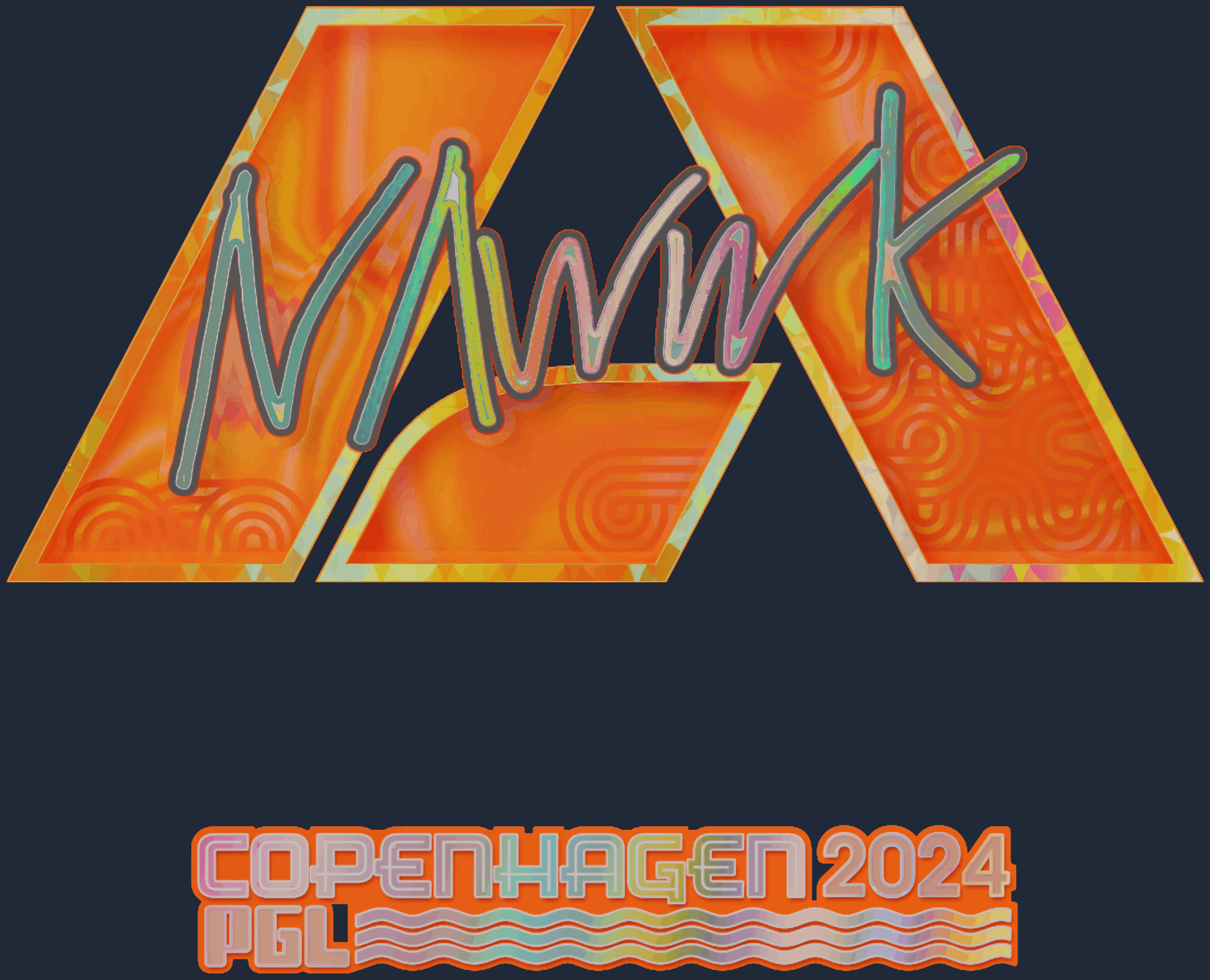Sticker | nawwk (Holo) | Copenhagen 2024 Screenshot