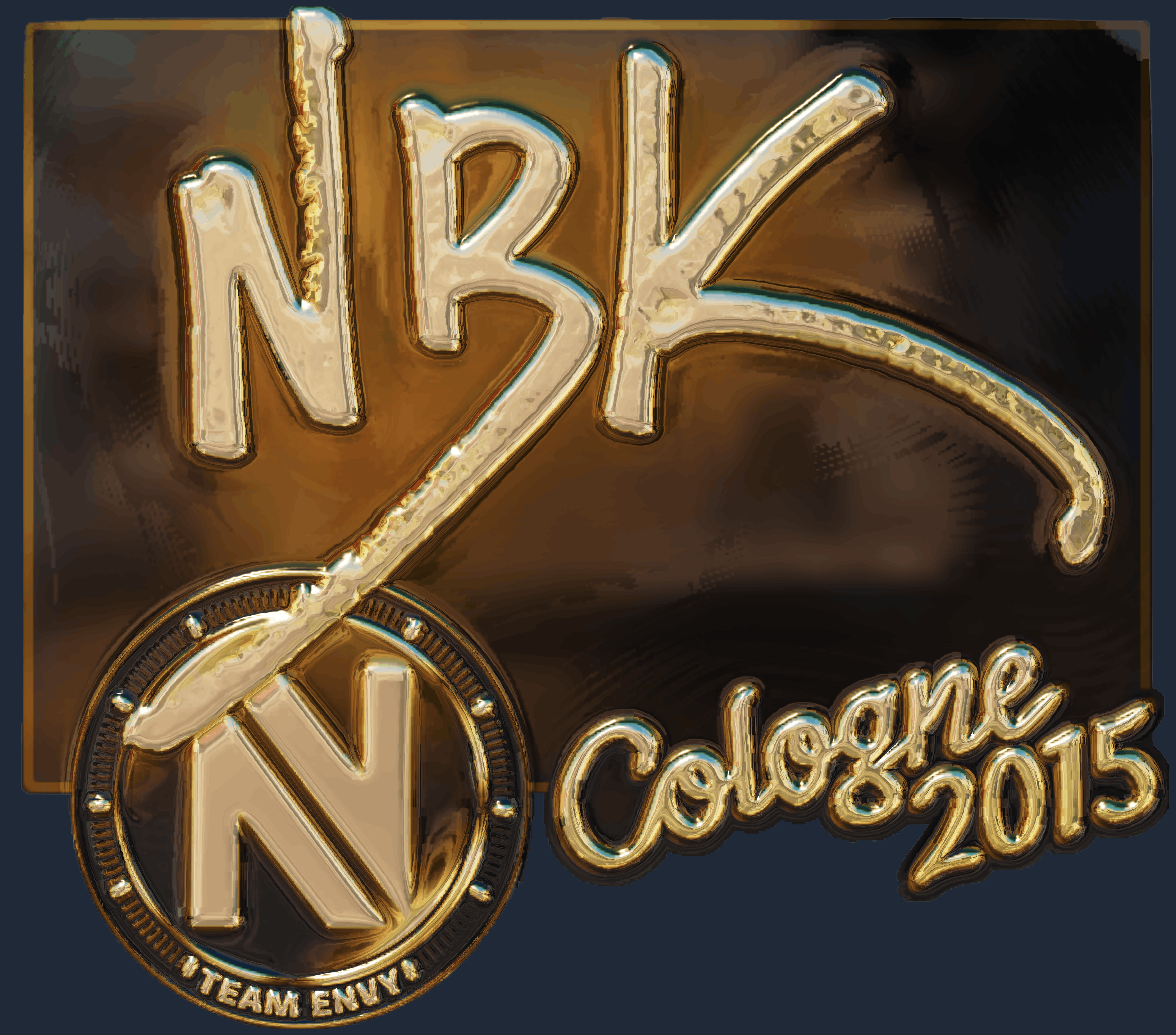 Sticker | NBK- (Gold) | Cologne 2015 Screenshot