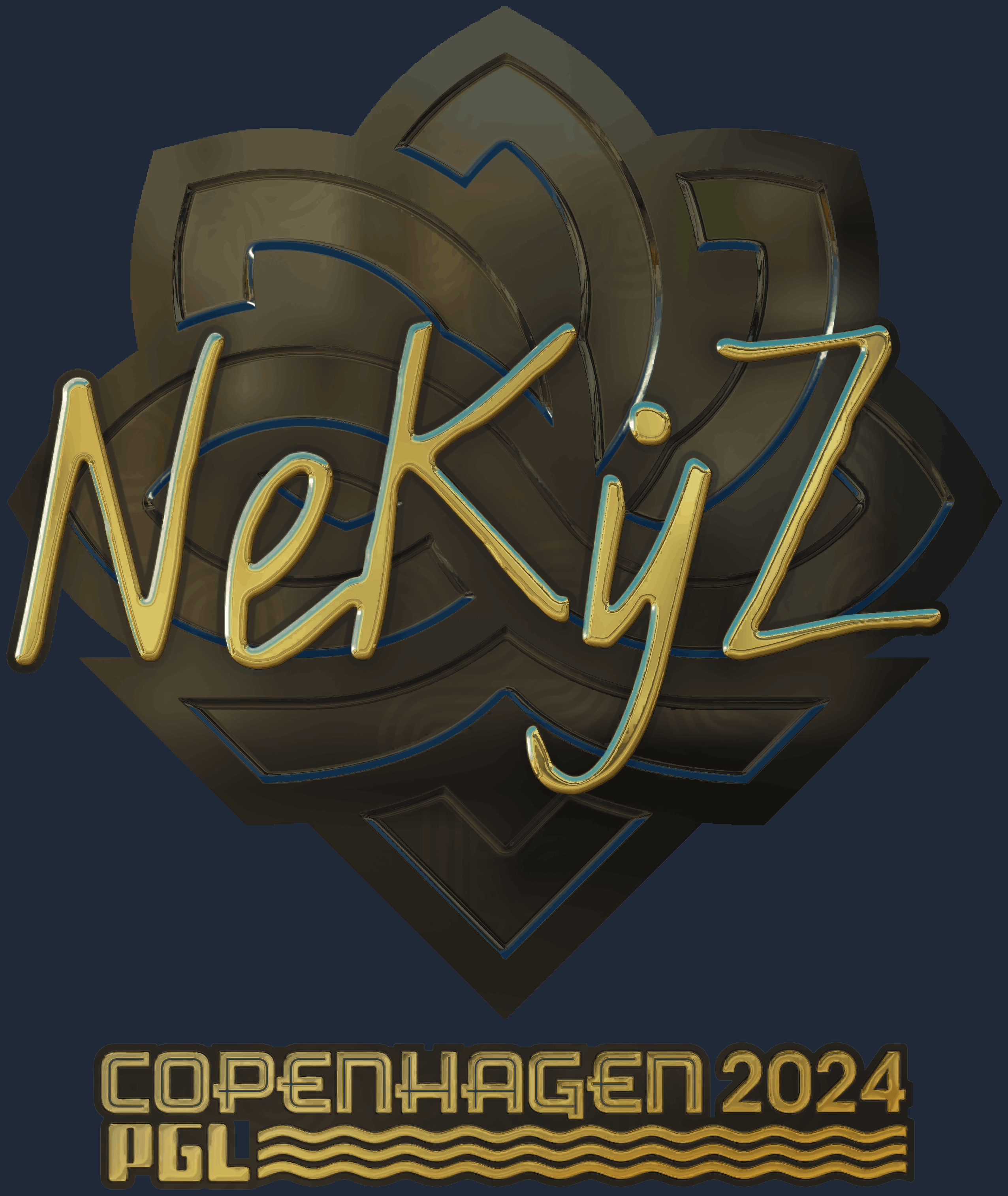 Sticker | NEKiZ (Gold) | Copenhagen 2024 Screenshot