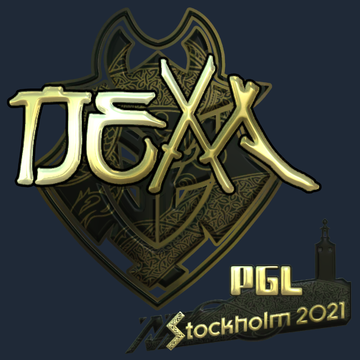 Sticker | nexa (Gold) | Stockholm 2021 Screenshot