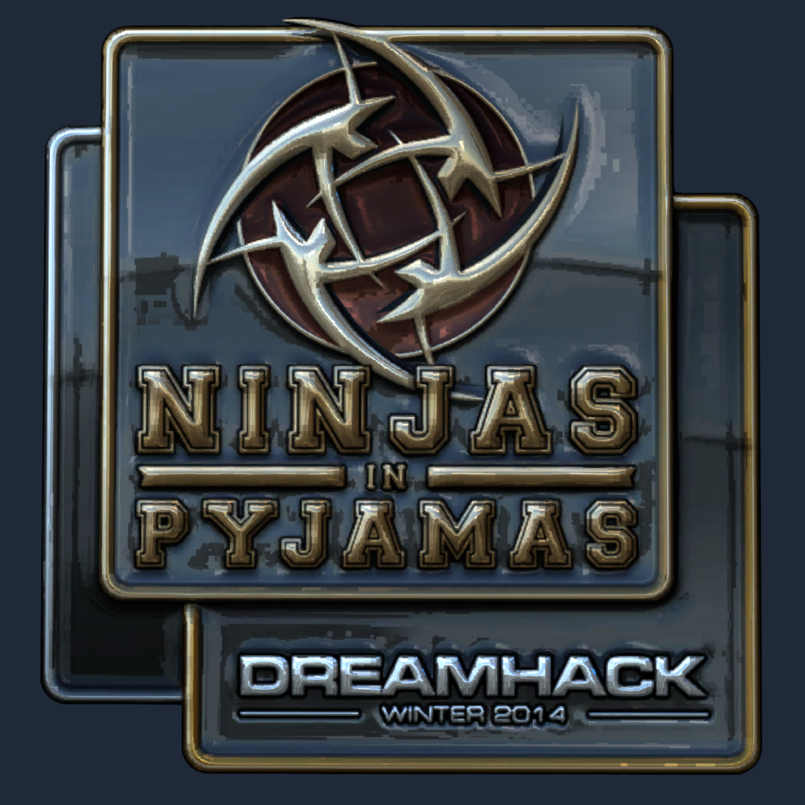 Sticker | Ninjas in Pyjamas (Foil) | DreamHack 2014 Screenshot