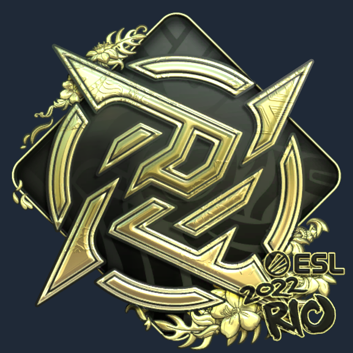 Sticker | Ninjas in Pyjamas (Gold) | Rio 2022 Screenshot
