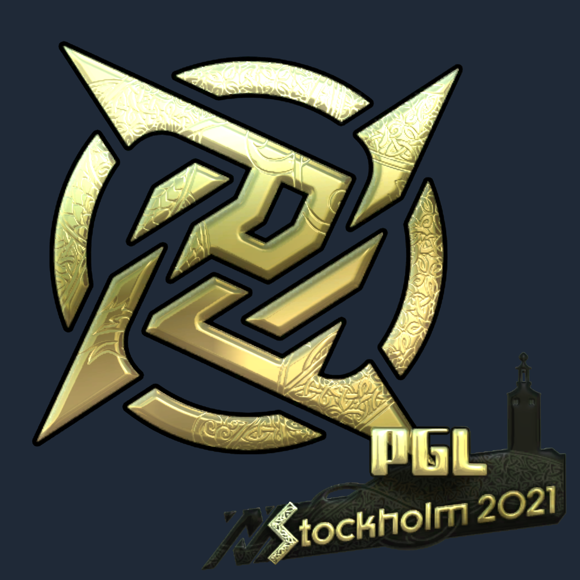 Sticker | Ninjas in Pyjamas (Gold) | Stockholm 2021 Screenshot