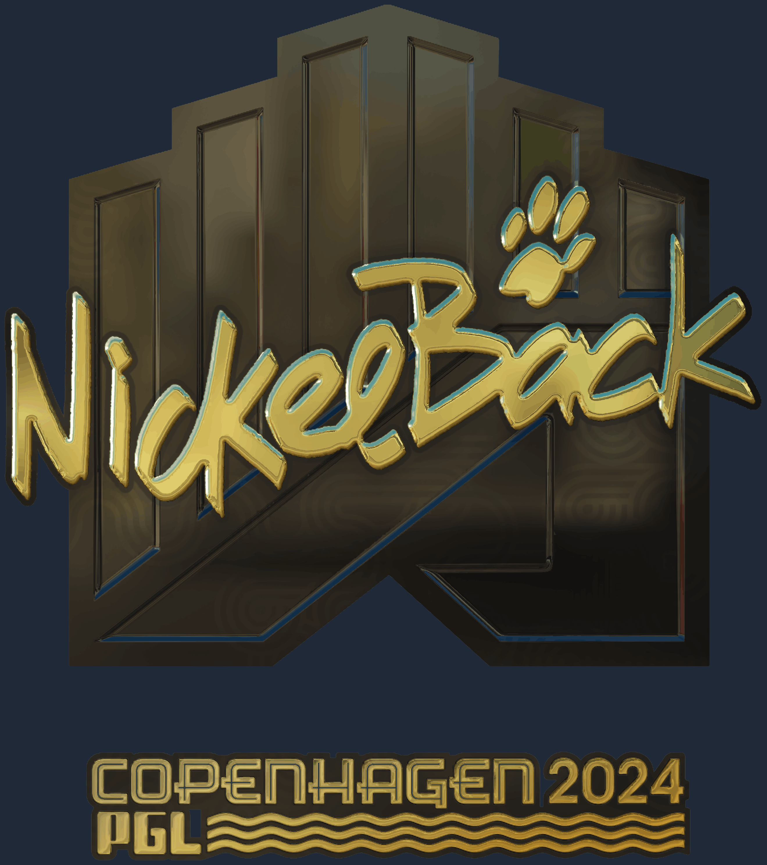 Sticker | NickelBack (Gold) | Copenhagen 2024 Screenshot